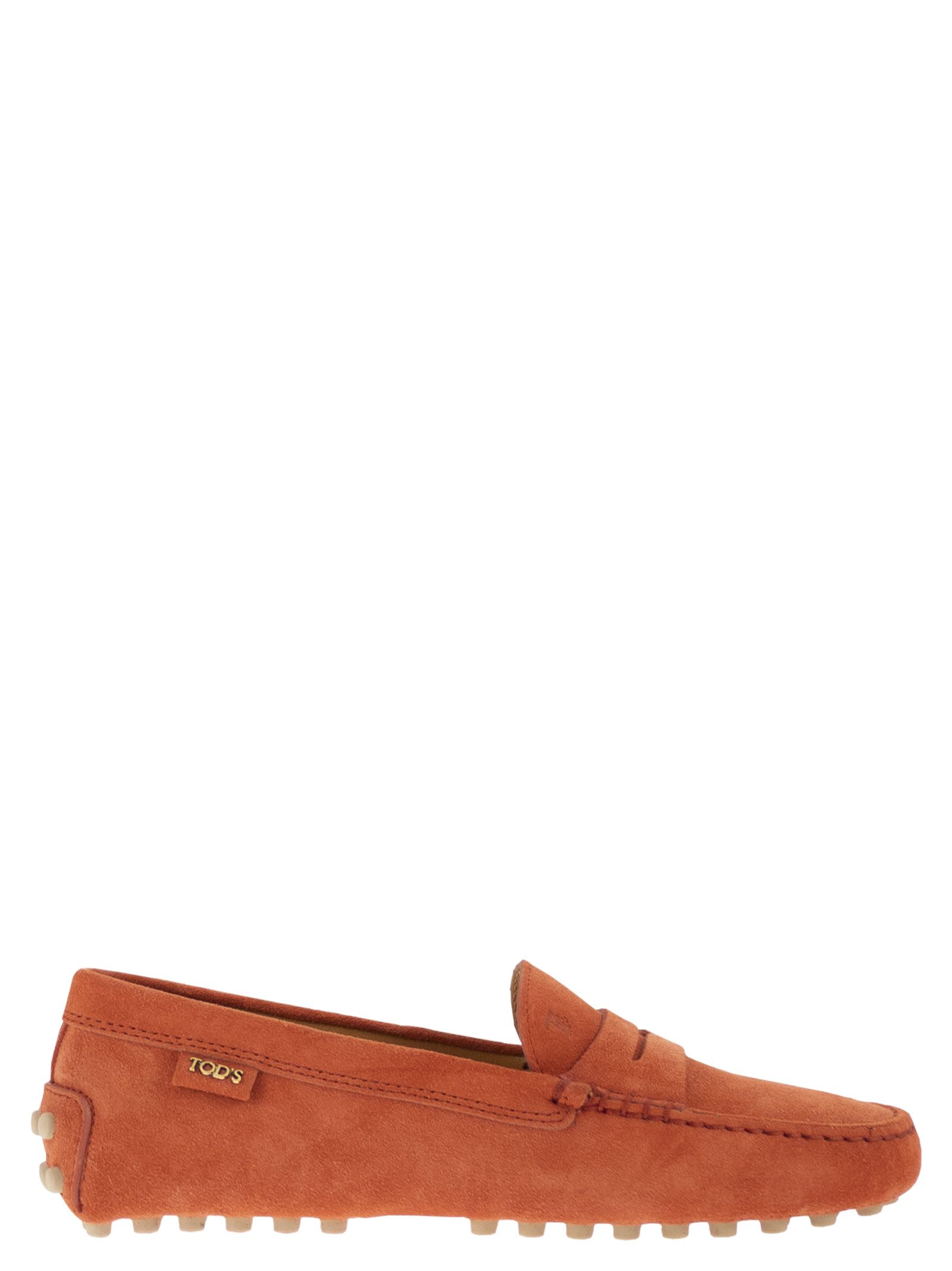 Tod's Women Suede Rubber Sole Loafer TOD'S