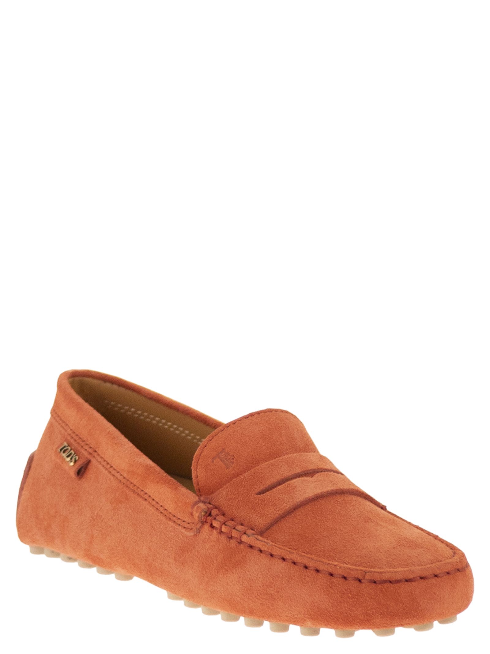 Tod's Women Suede Rubber Sole Loafer TOD'S
