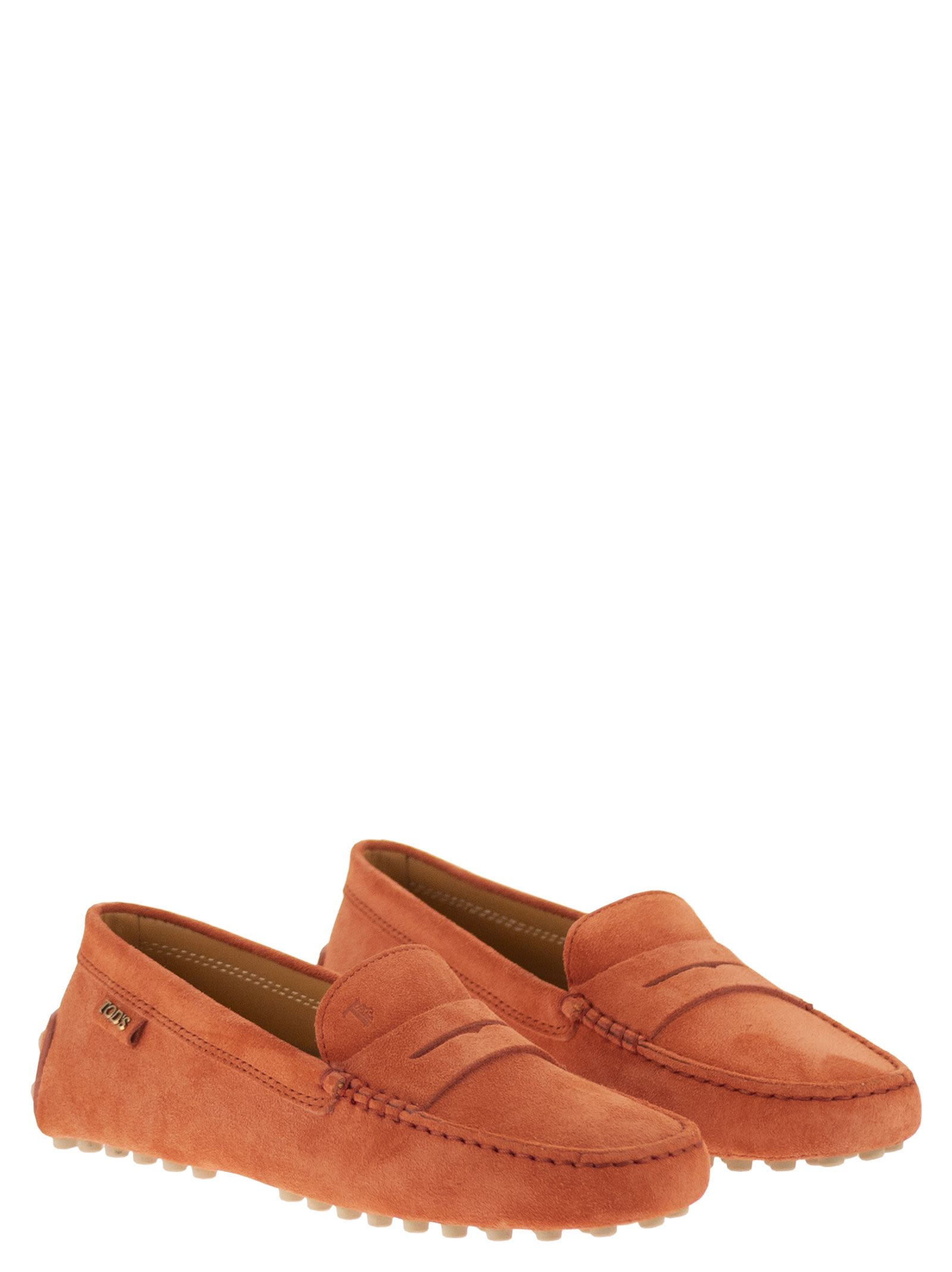 Tod's Women Suede Rubber Sole Loafer TOD'S