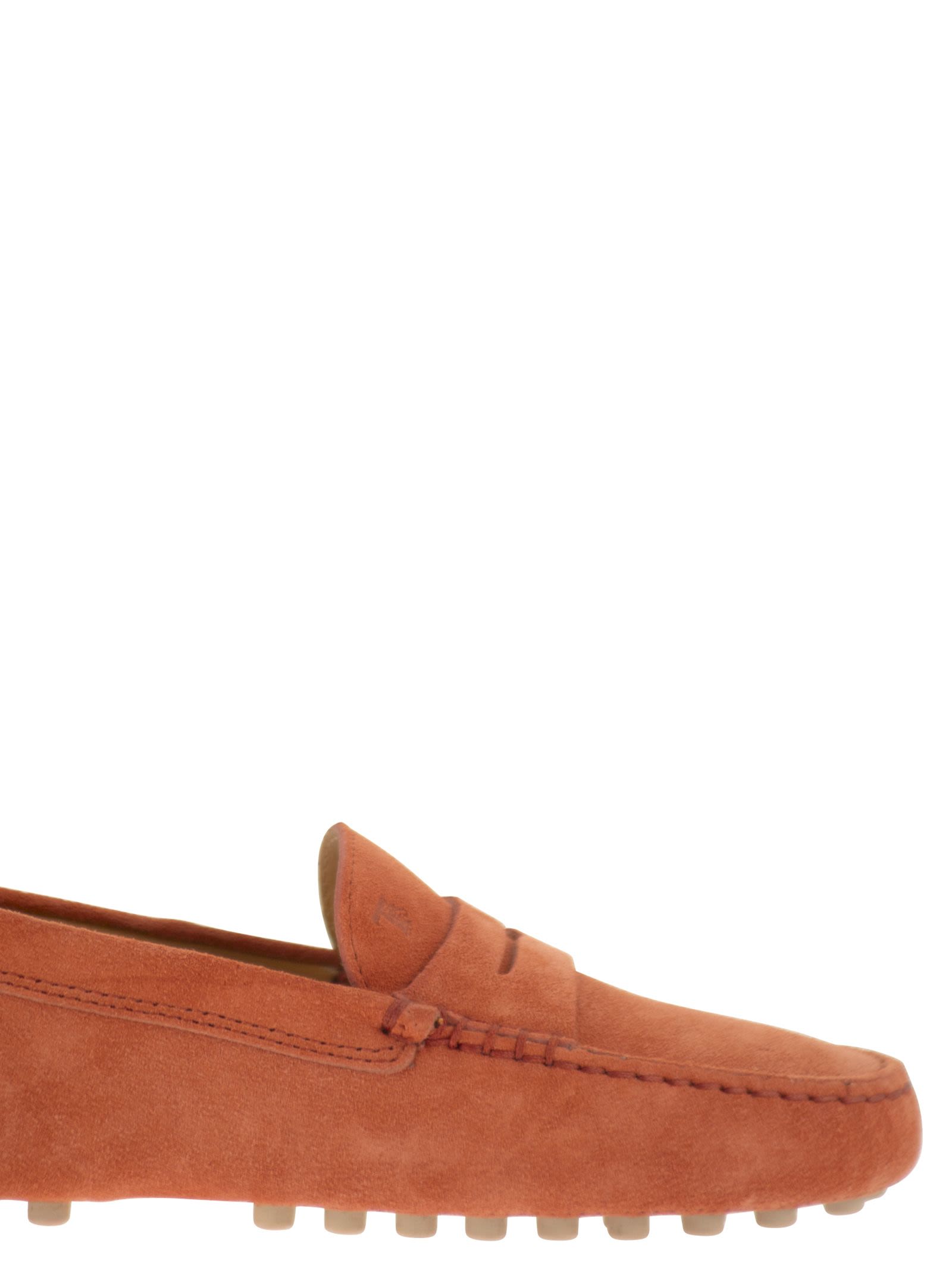 Tod's Women Suede Rubber Sole Loafer TOD'S