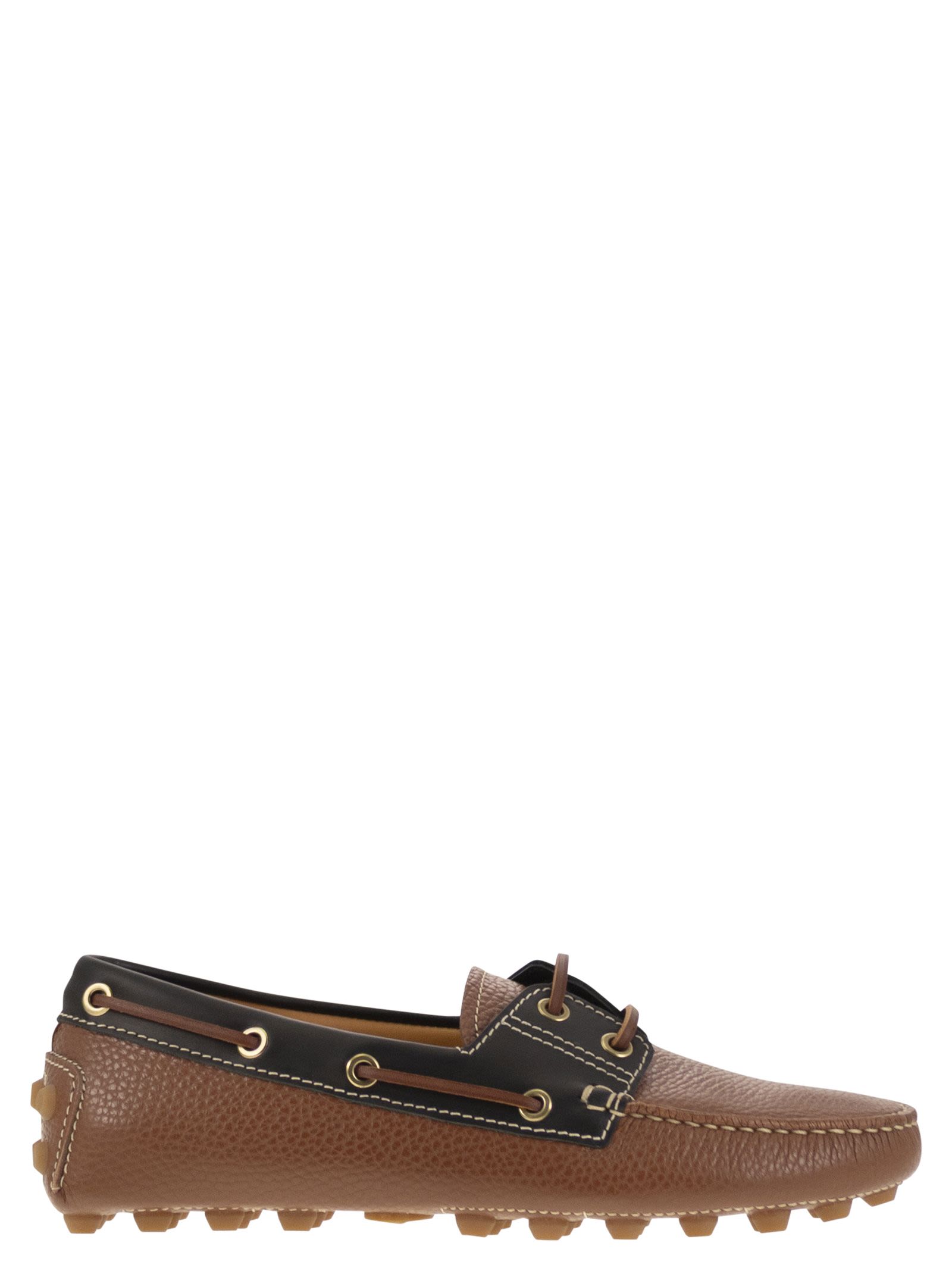 Tod's Women Leather Boat Bubble Grommet TOD'S
