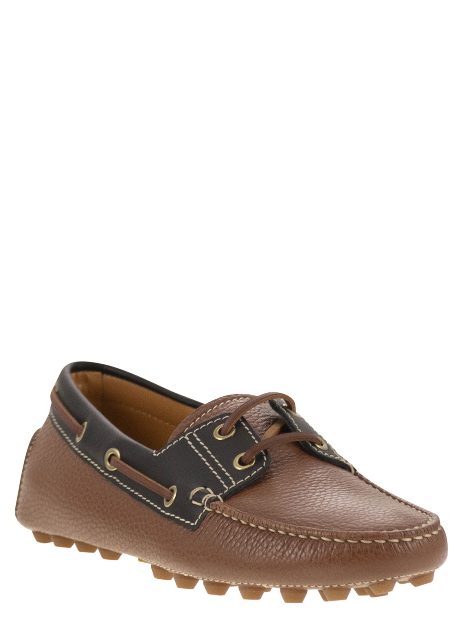 Tod's Women Leather Boat Bubble Grommet TOD'S