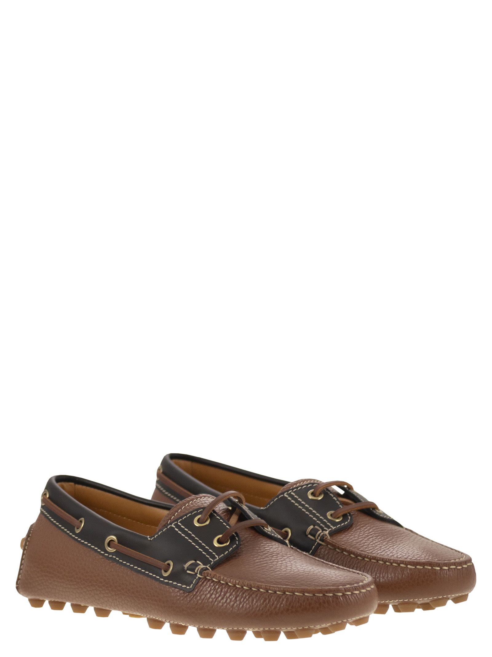 Tod's Women Leather Boat Bubble Grommet TOD'S