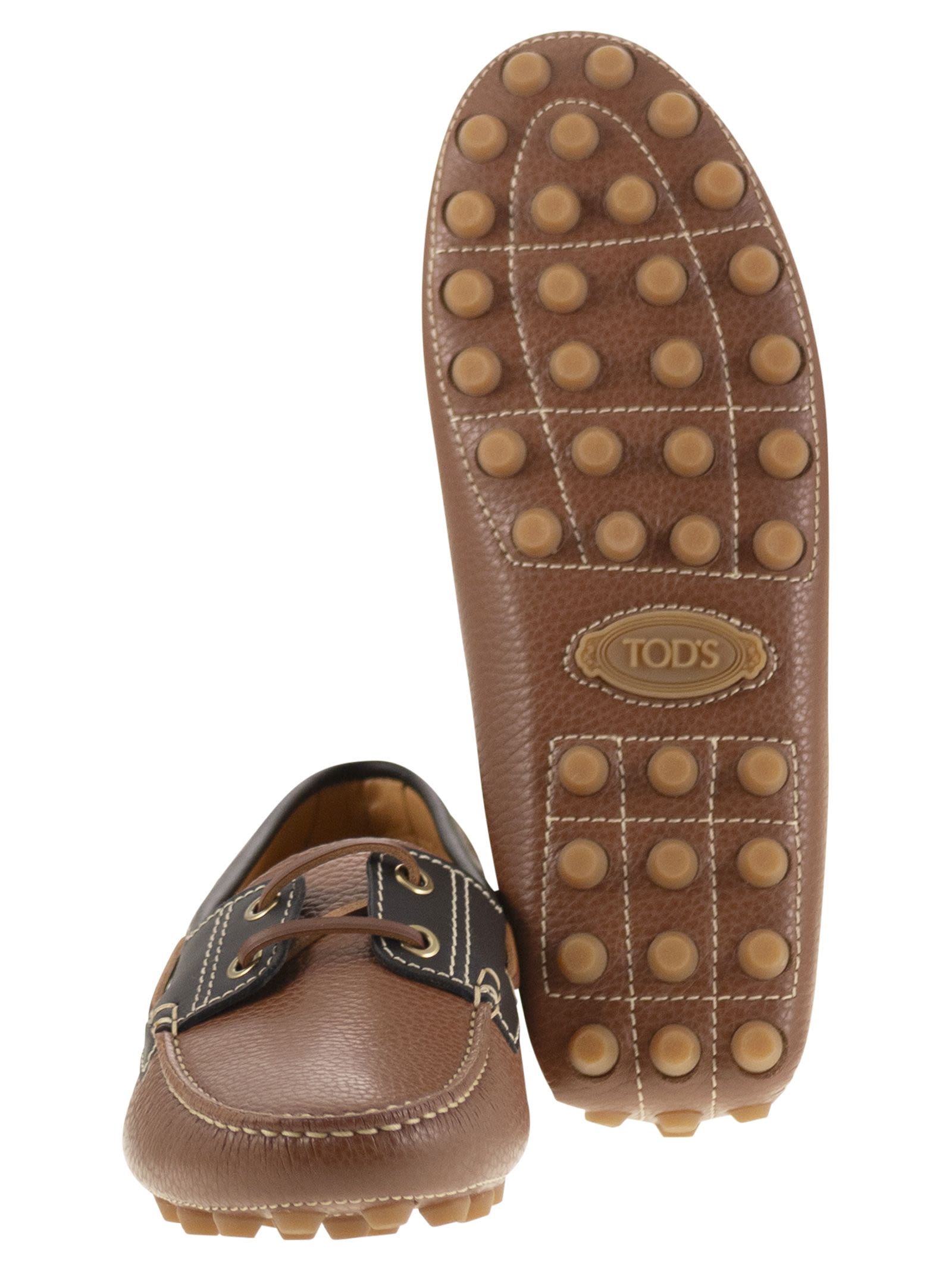 Tod's Women Leather Boat Bubble Grommet TOD'S