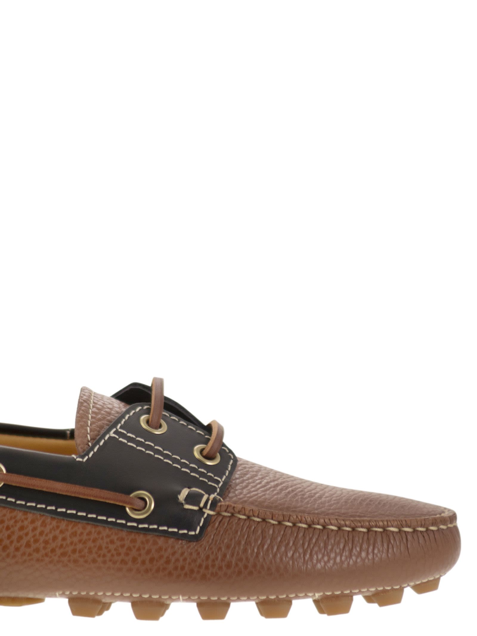 Tod's Women Leather Boat Bubble Grommet TOD'S