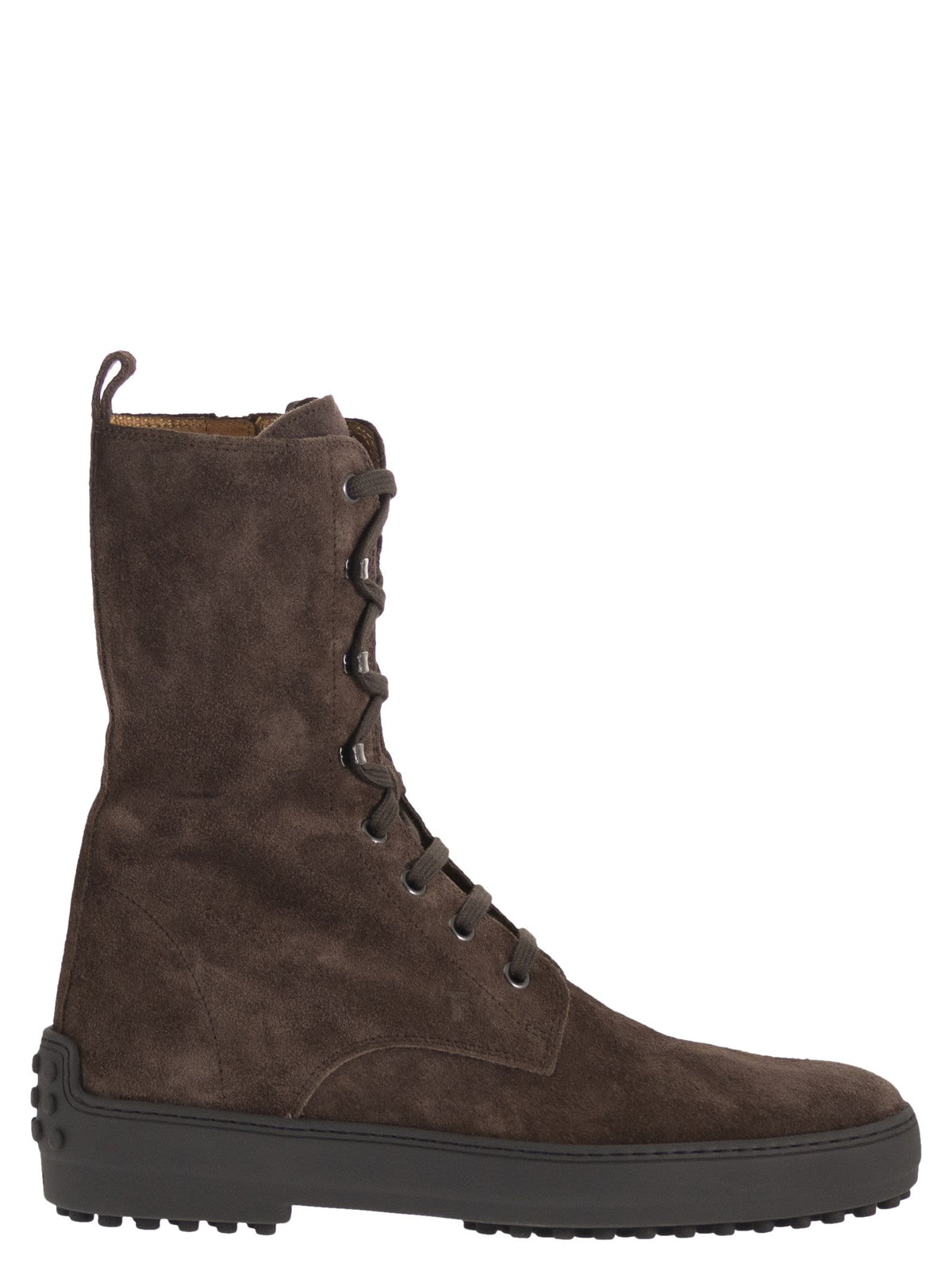 Tod's Women Calfskin Suede Lace-Up Boots TOD'S