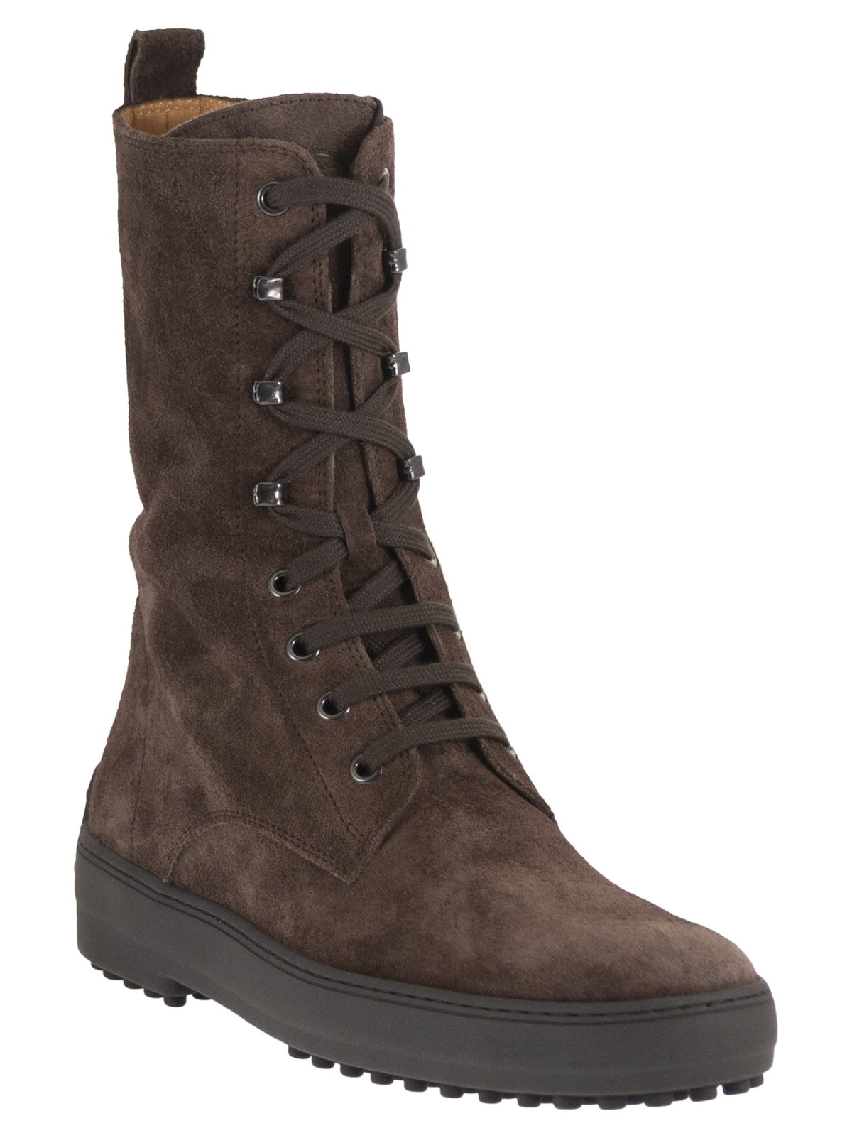 Tod's Women Calfskin Suede Lace-Up Boots TOD'S