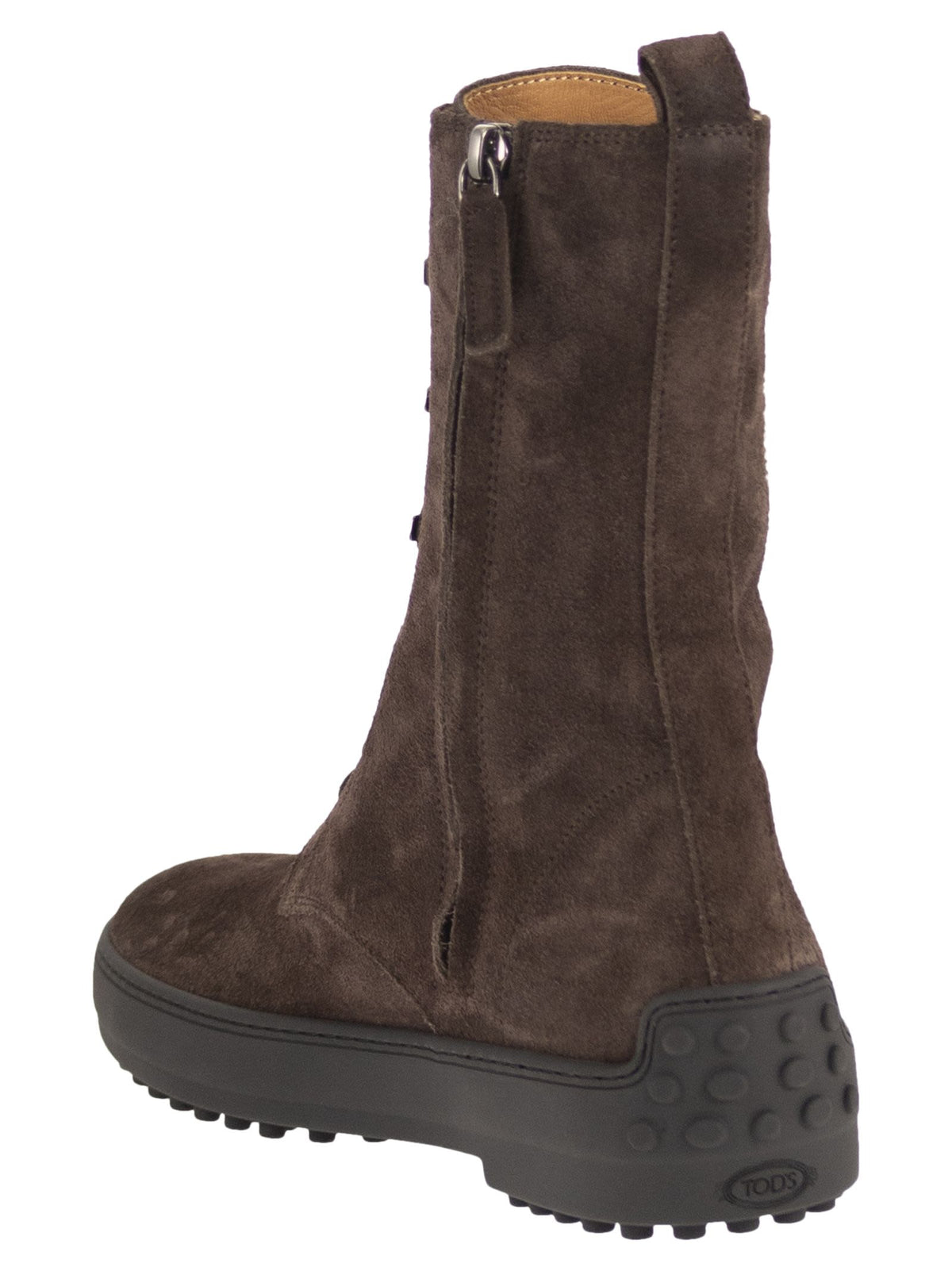 Tod's Women Calfskin Suede Lace-Up Boots TOD'S