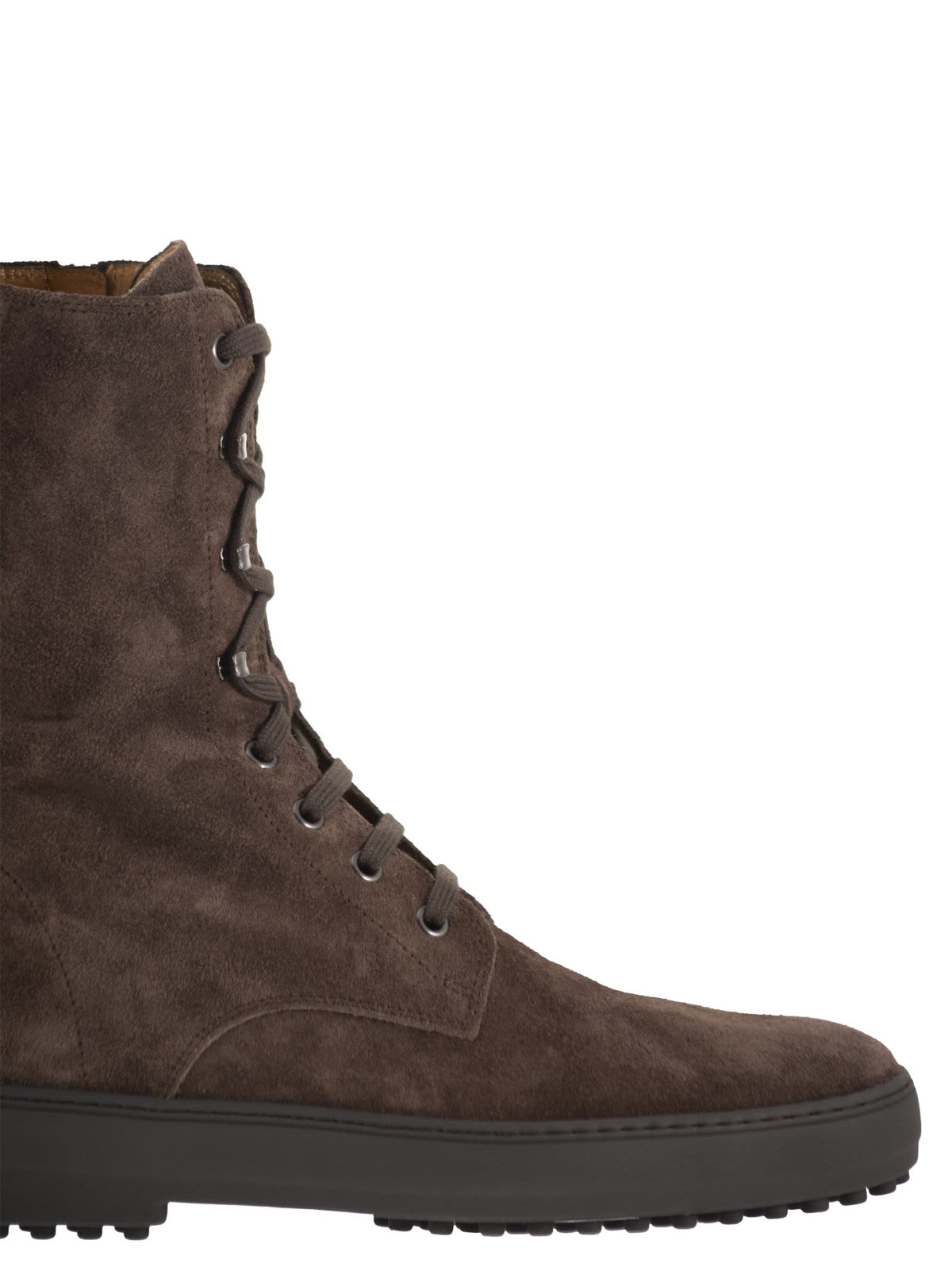Tod's Women Calfskin Suede Lace-Up Boots TOD'S