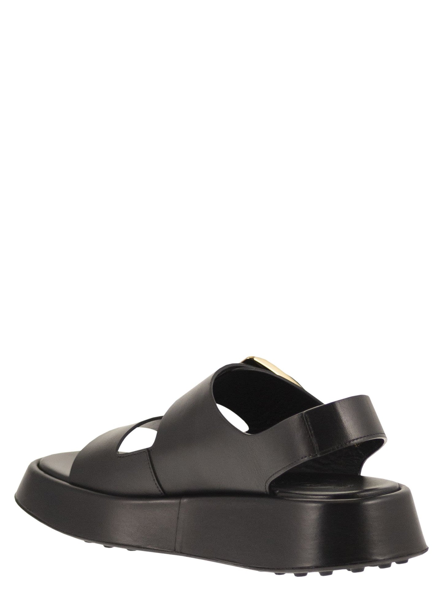 Tod's Women Leather Sandal With Buckle TOD'S