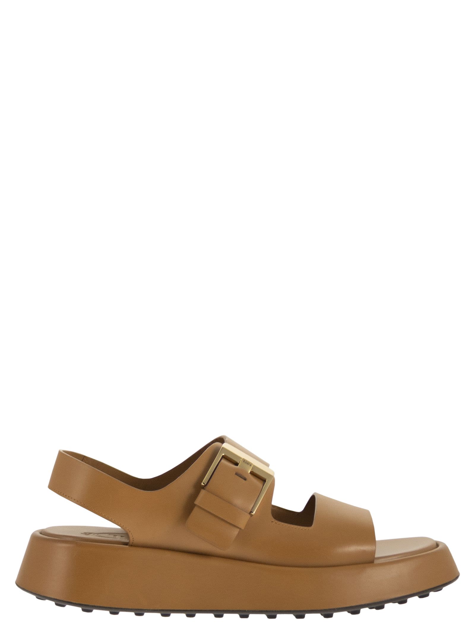 Tod's Women Leather Sandal With Buckle TOD'S