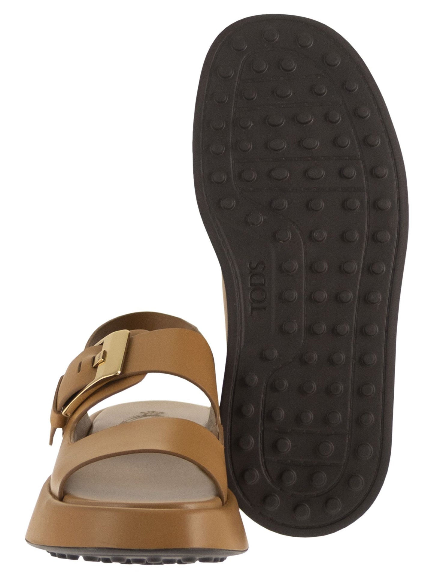 Tod's Women Leather Sandal With Buckle TOD'S