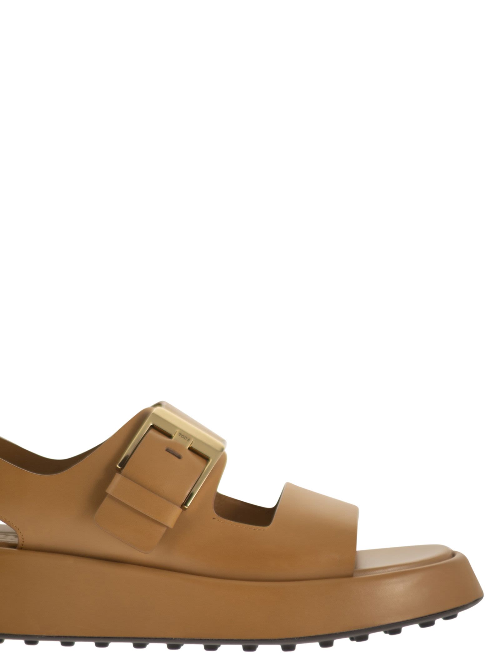 Tod's Women Leather Sandal With Buckle TOD'S