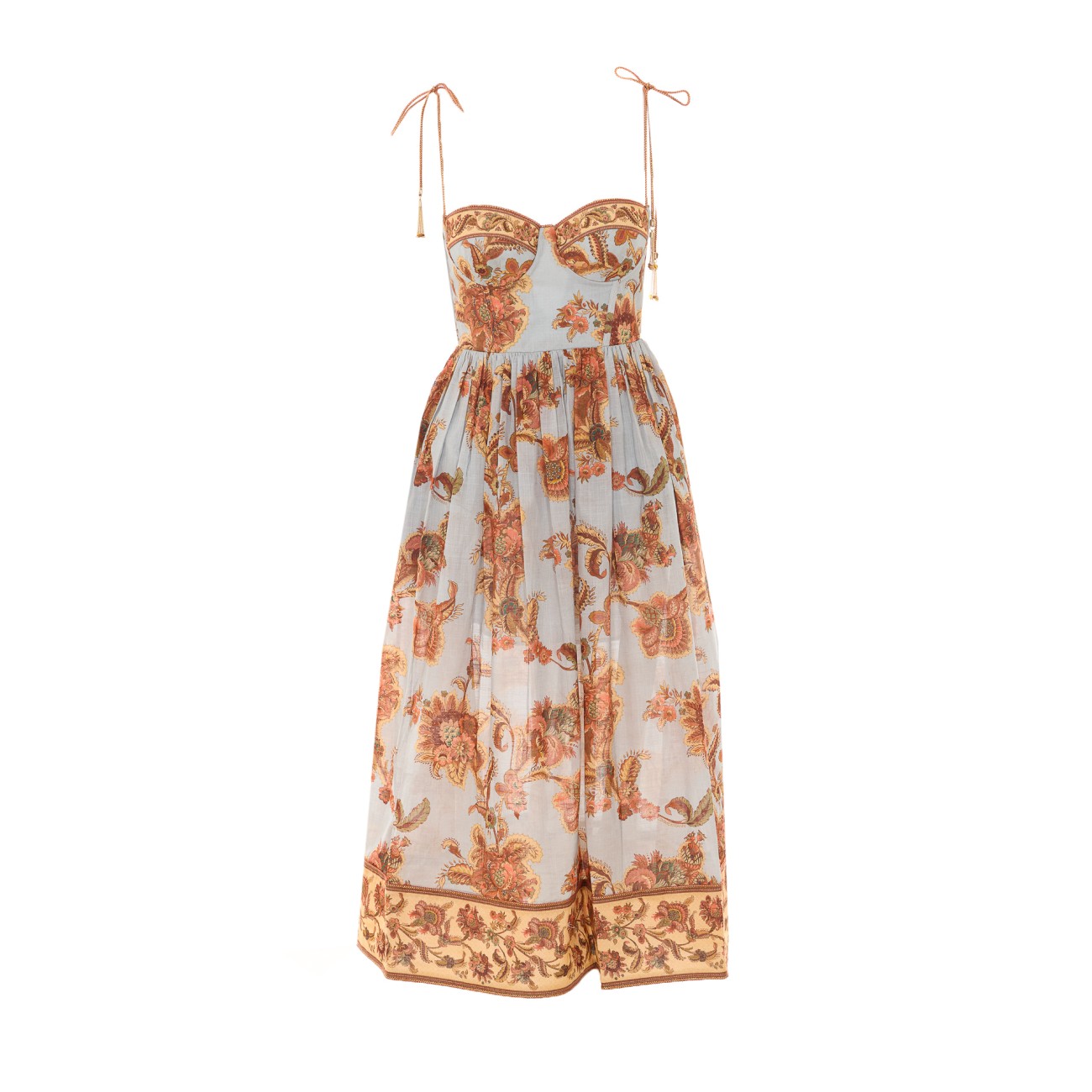 Zimmermann Women Aster Midi Dress In Corset ZIMMERMANN