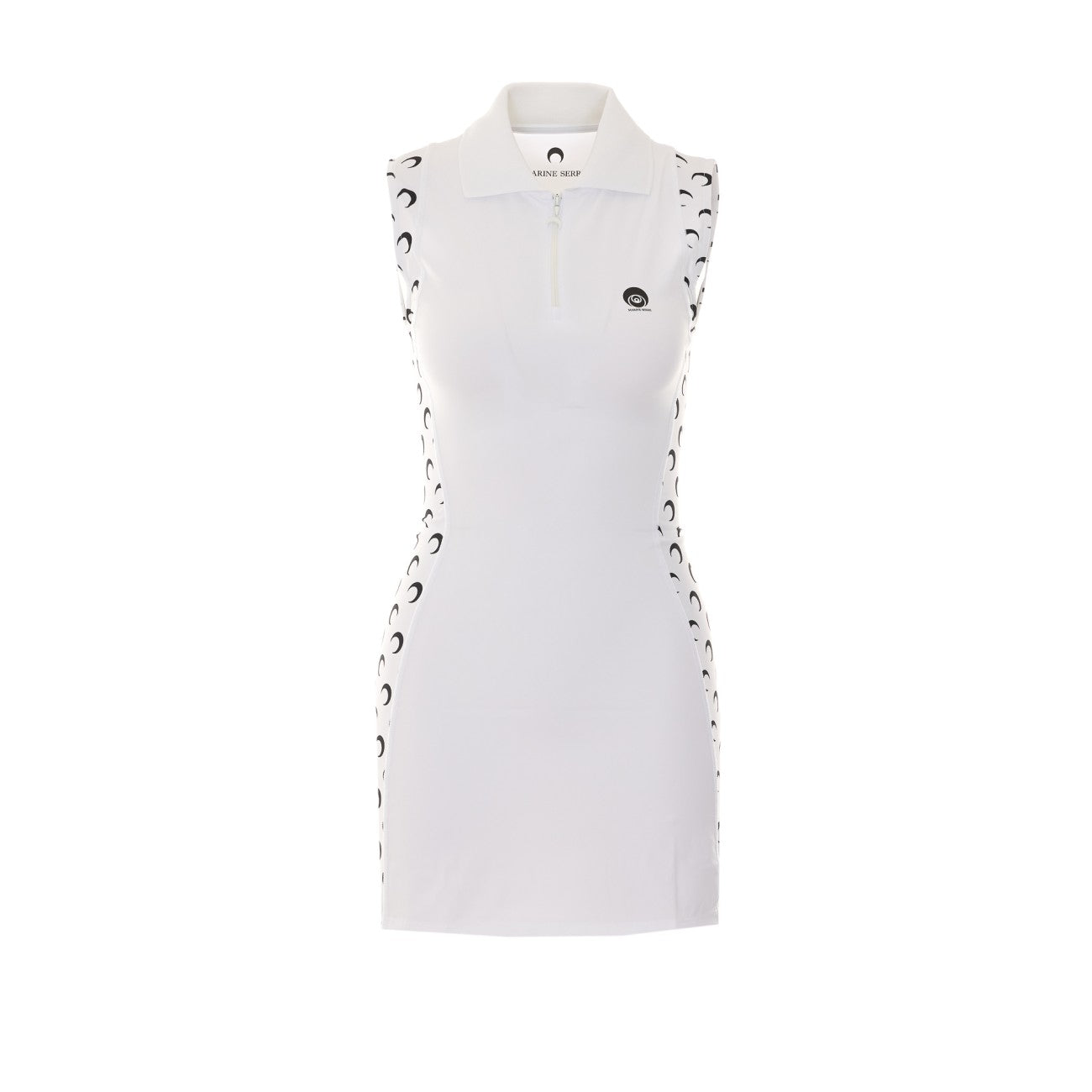 Marine Serre Women Athleisure Polo Mini Dress With Moon Insert MARINE SERRE