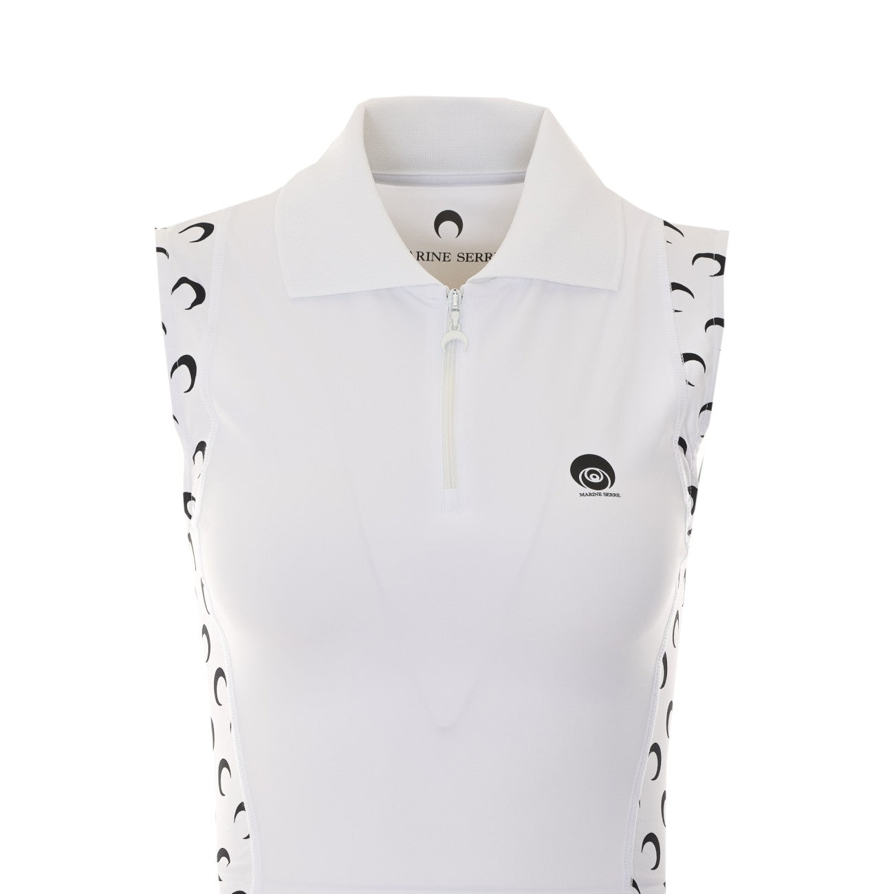 Marine Serre Women Athleisure Polo Mini Dress With Moon Insert MARINE SERRE