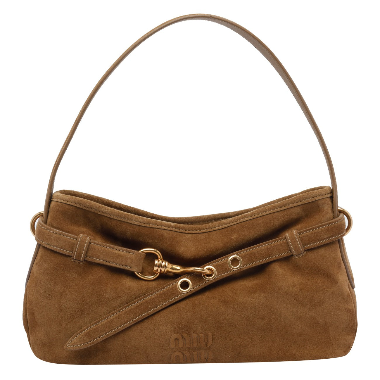 Miu Miu Women Aventure Suede Shoulder Bag MIU MIU