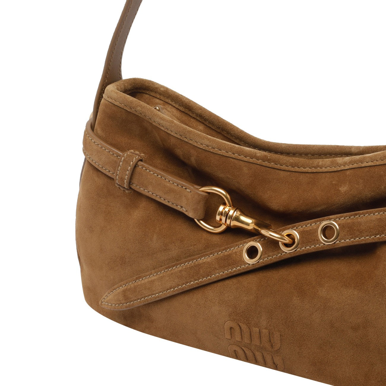 Miu Miu Women Aventure Suede Shoulder Bag MIU MIU