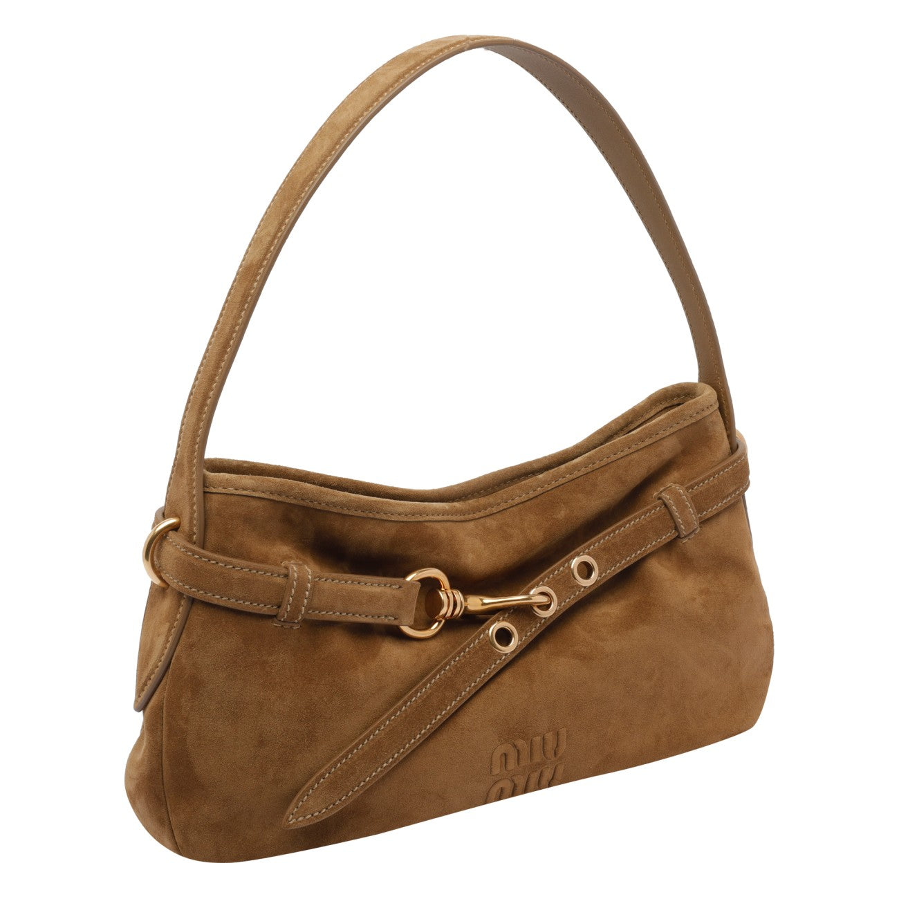 Miu Miu Women Aventure Suede Shoulder Bag MIU MIU