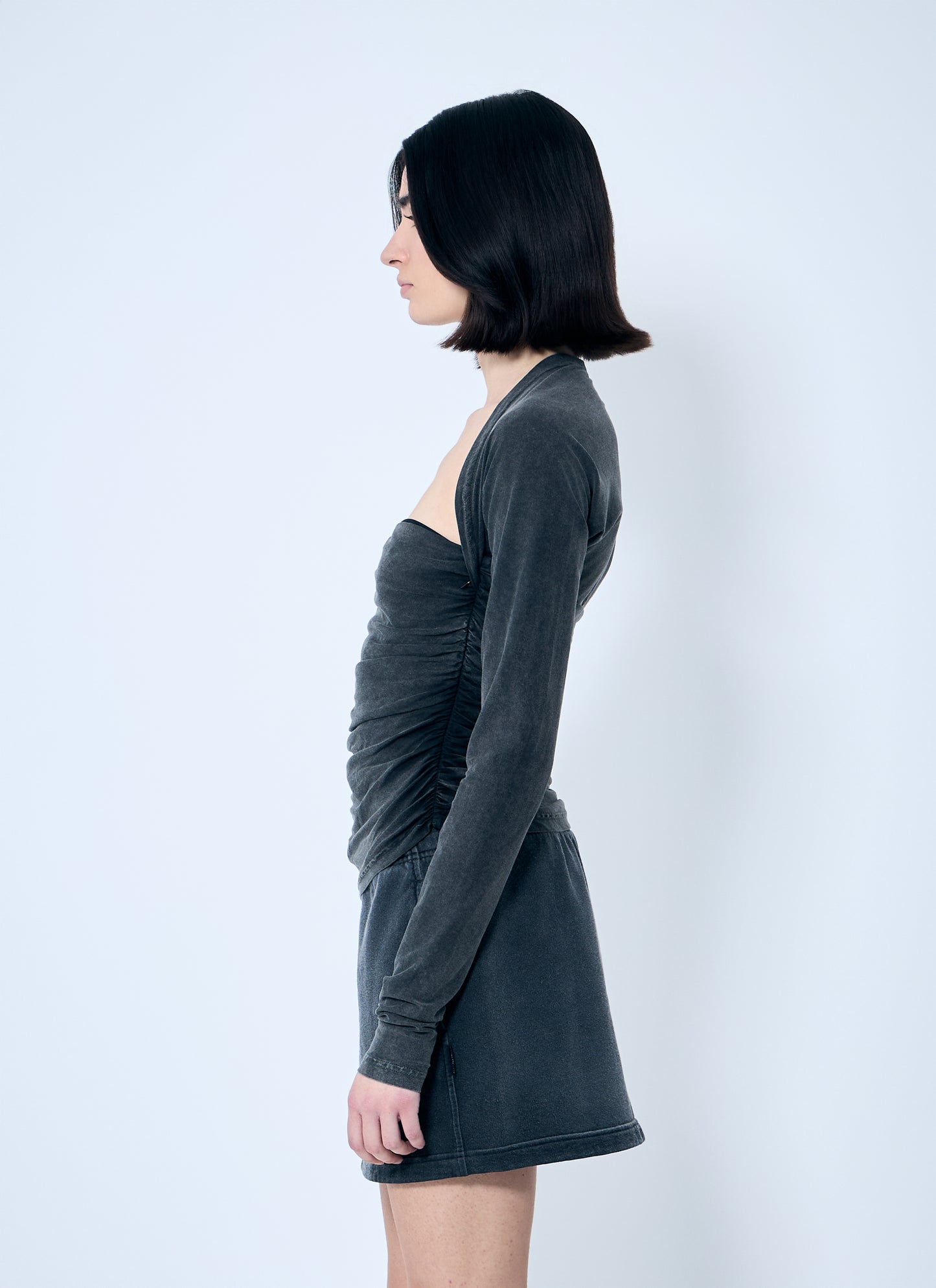 Alexander Wang Women Ruched Square Neck Top ALEXANDER WANG