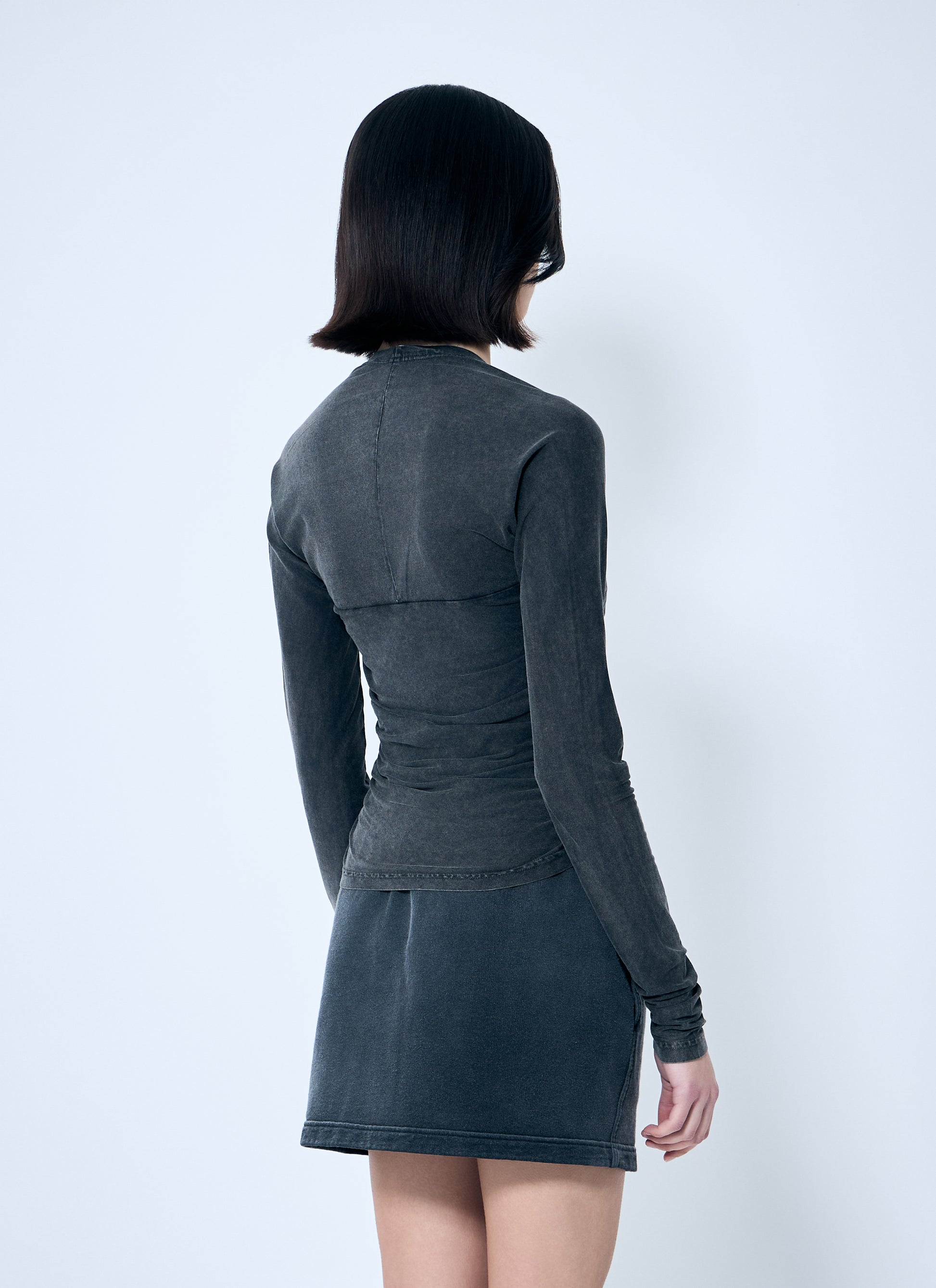 Alexander Wang Women Ruched Square Neck Top ALEXANDER WANG