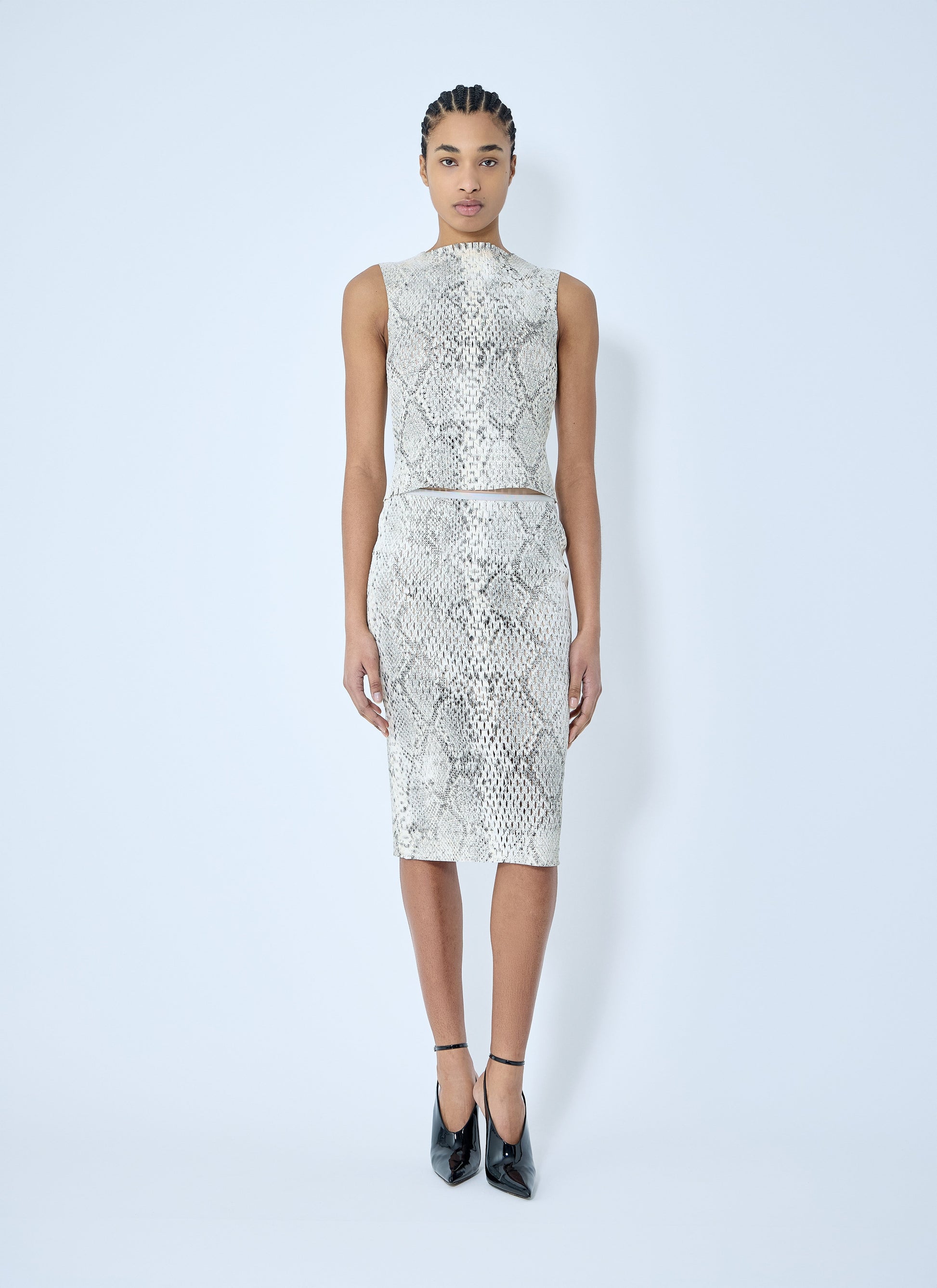 Alexander Wang Women Snake-Print Embossed Tank Top ALEXANDER WANG