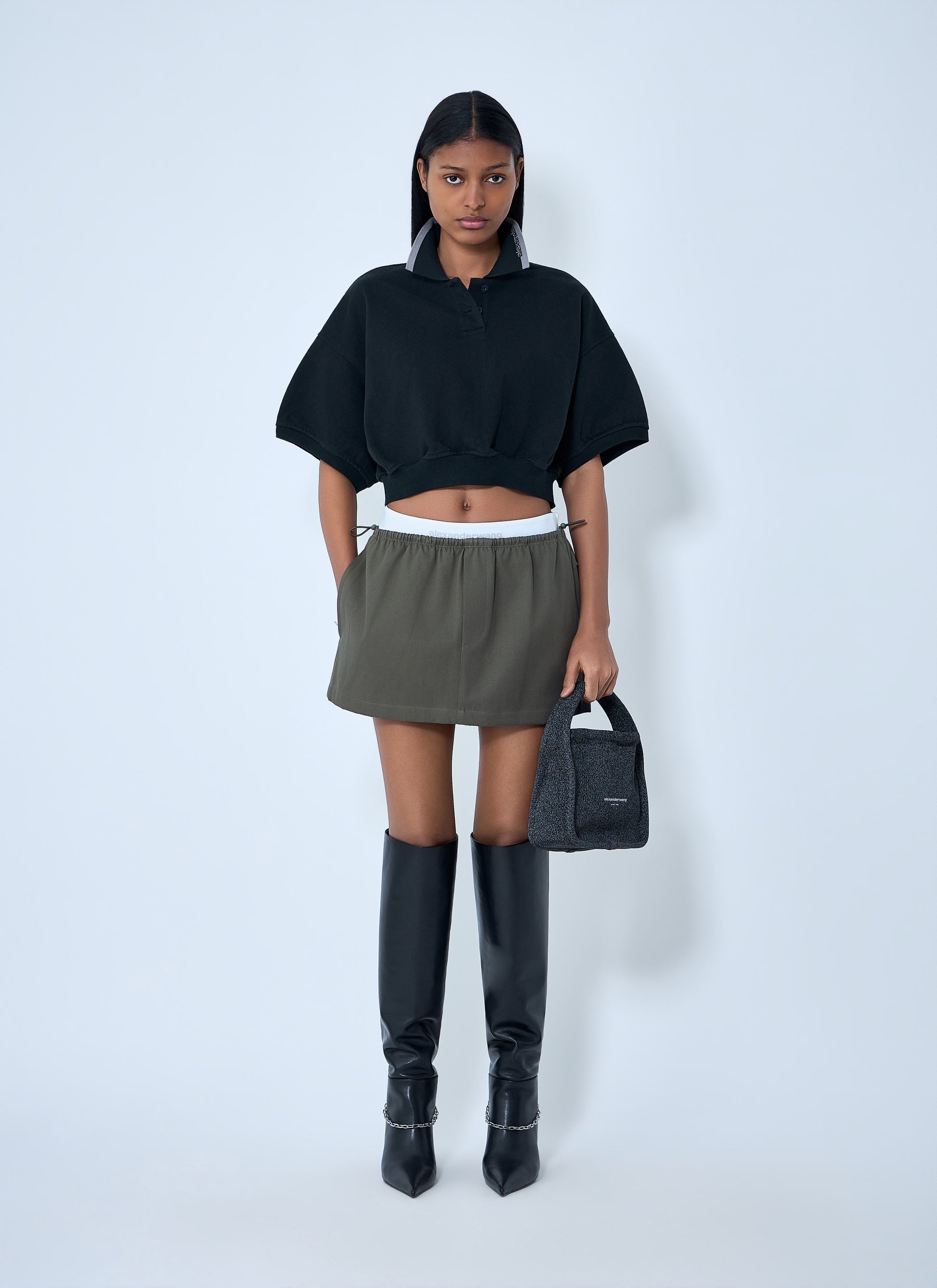 Alexander Wang Women Elasticated Waist Mini Skirt ALEXANDER WANG
