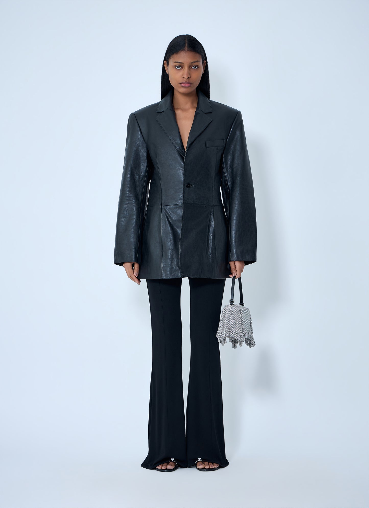 Alexander Wang Women Leather Single-Breasted Blazer ALEXANDER WANG