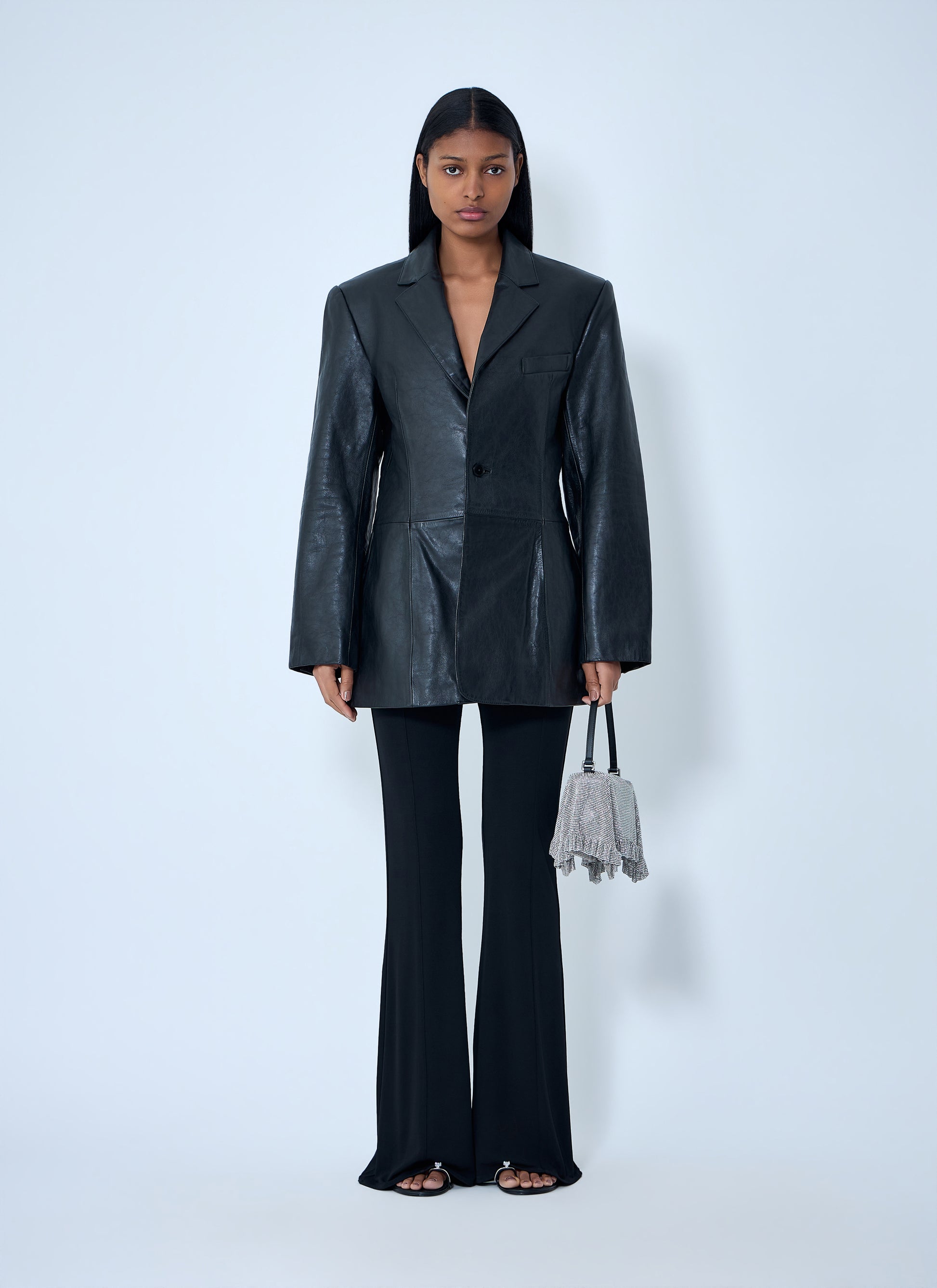 Alexander Wang Women Leather Single-Breasted Blazer ALEXANDER WANG