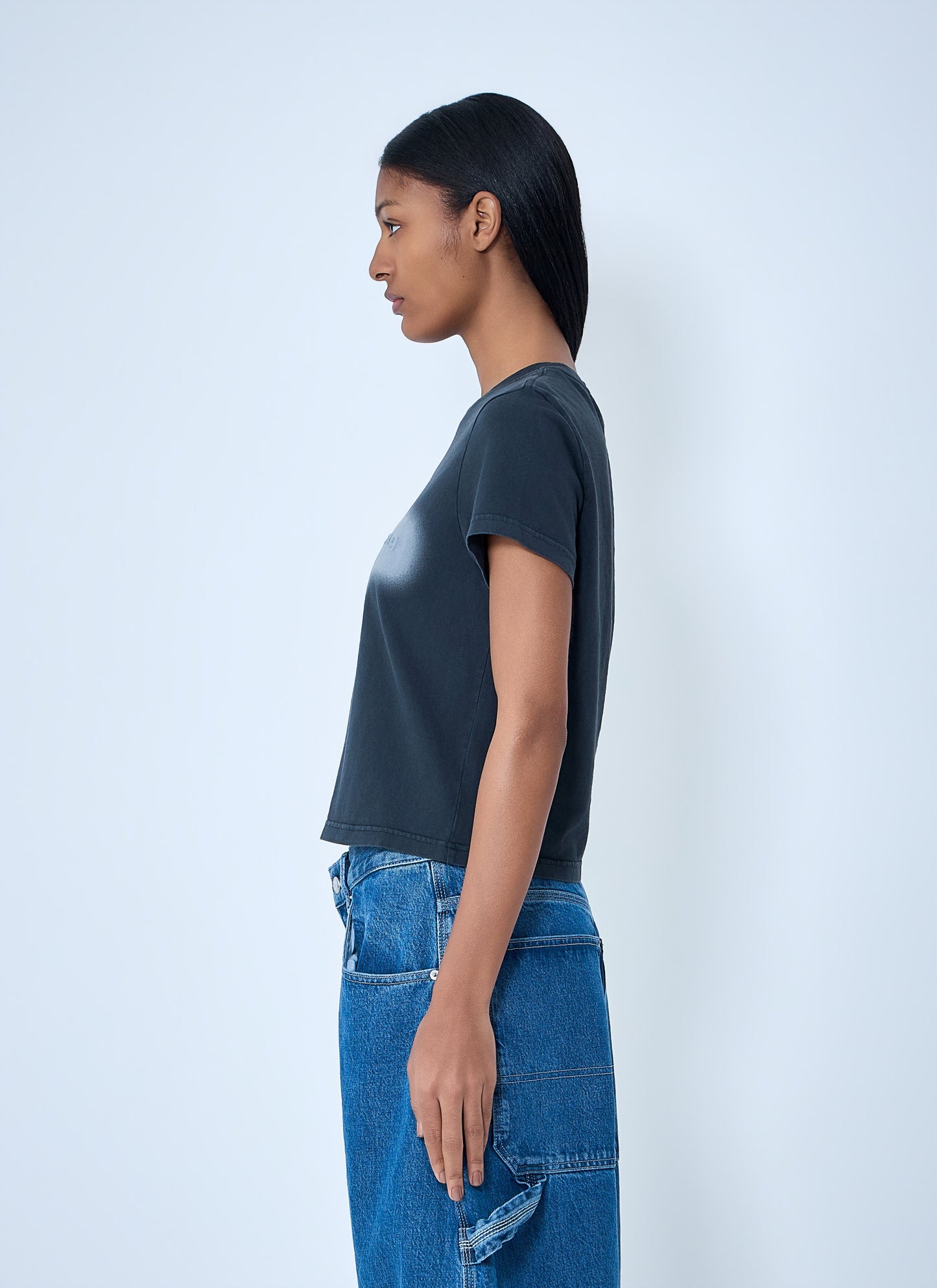 Alexander Wang Women Cotton Jersey Logo T-Shirt ALEXANDER WANG