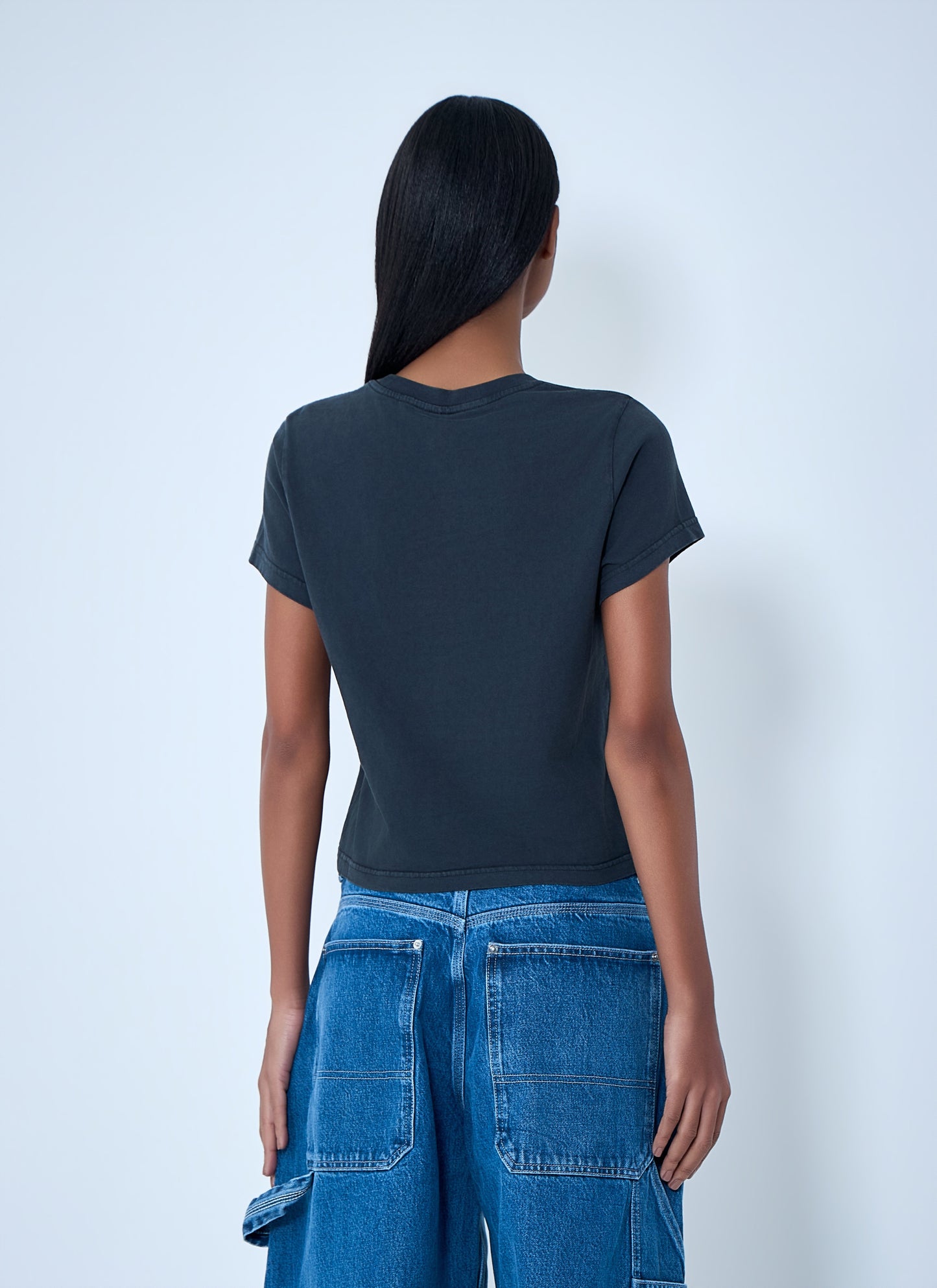 Alexander Wang Women Cotton Jersey Logo T-Shirt ALEXANDER WANG