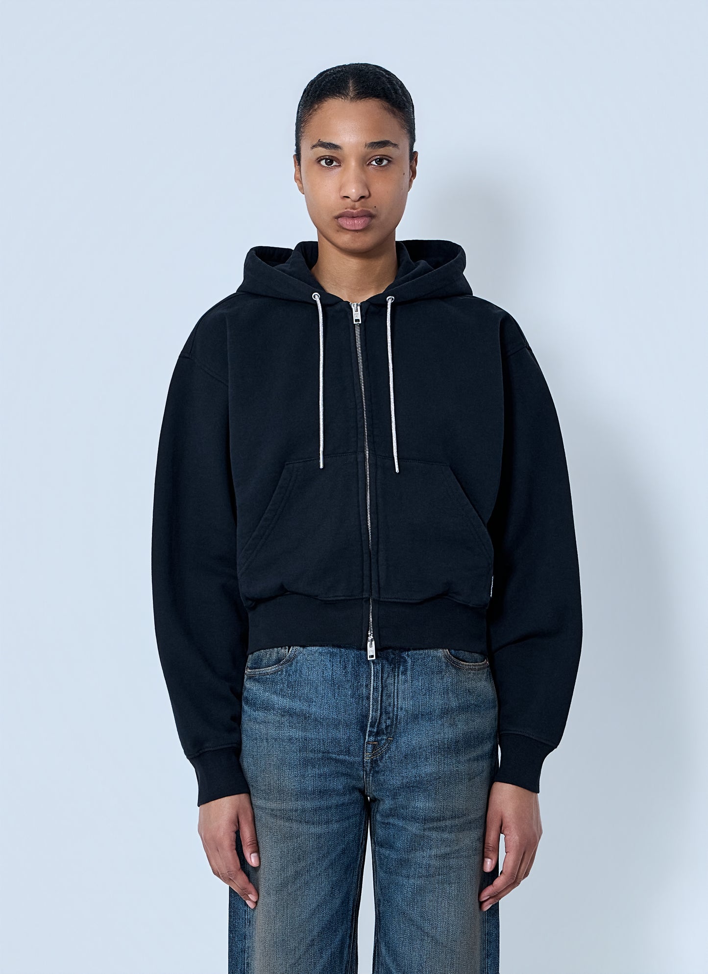 Alexander Wang Women Zip-Front Hooded Sweatshirt ALEXANDER WANG