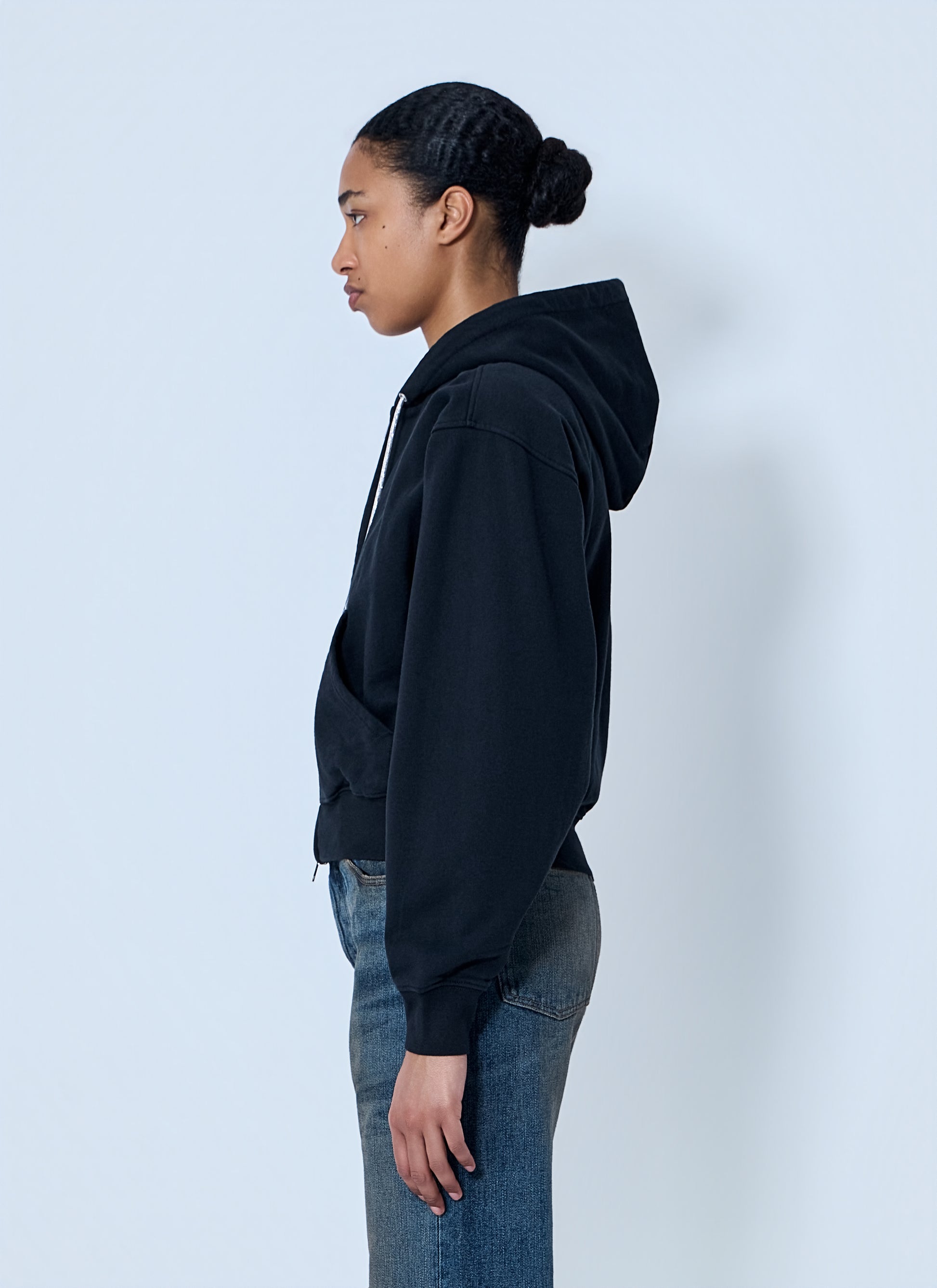 Alexander Wang Women Zip-Front Hooded Sweatshirt ALEXANDER WANG