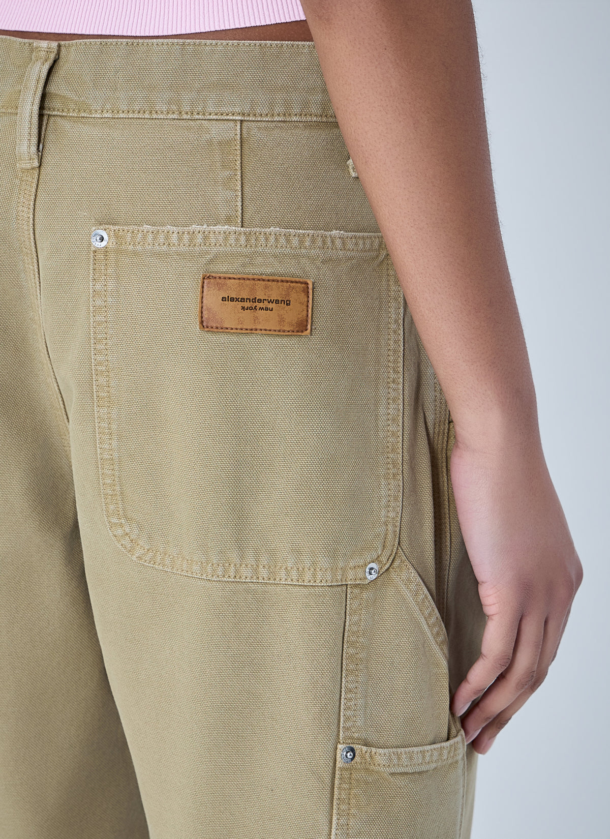 Alexander Wang Women Frayed Hem Denim Shorts ALEXANDER WANG