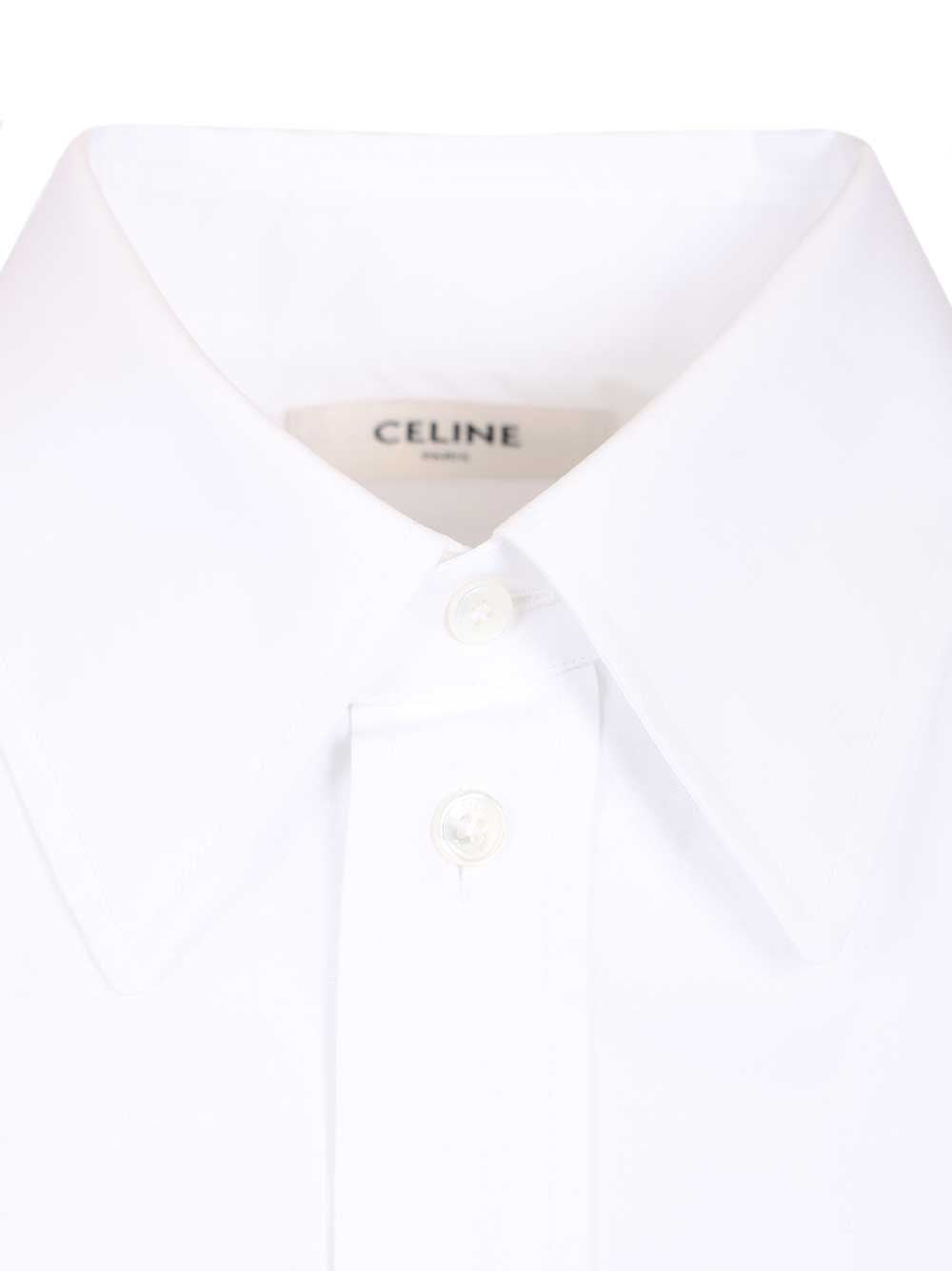 Celine Women Short Cotton Poplin Shirt CELINE