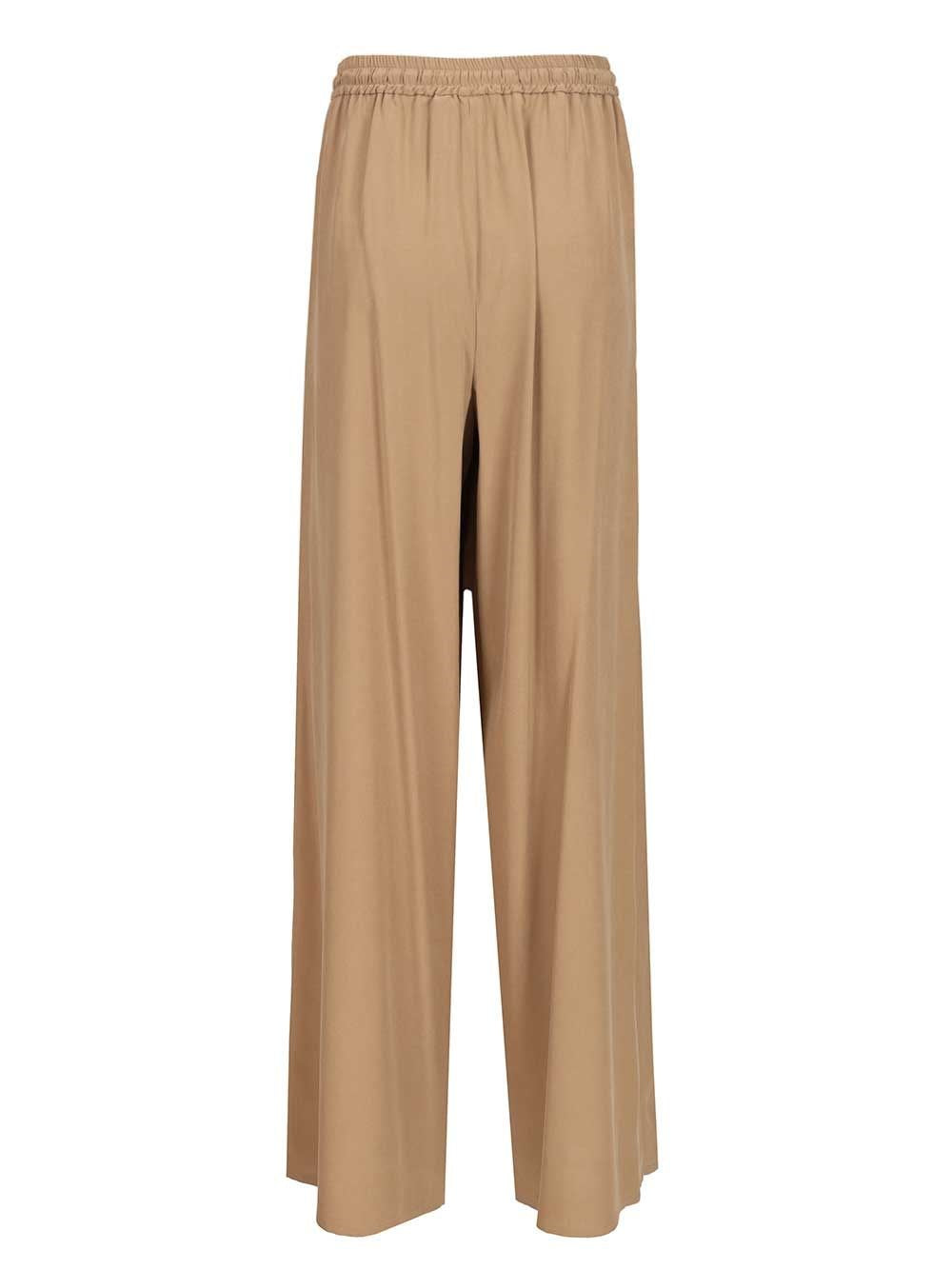 Max Mara Women "Genero" Wide-Leg Washed Silk Trousers MAX MARA