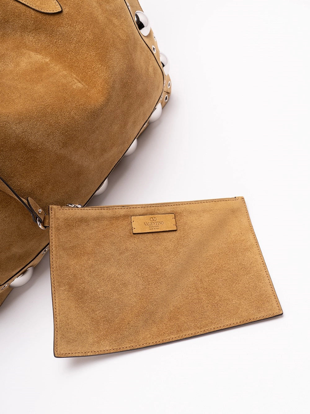 Valentino Garavani Men `Nellcote` Multi Studs Logo Large Leather Tote VALENTINO GARAVANI