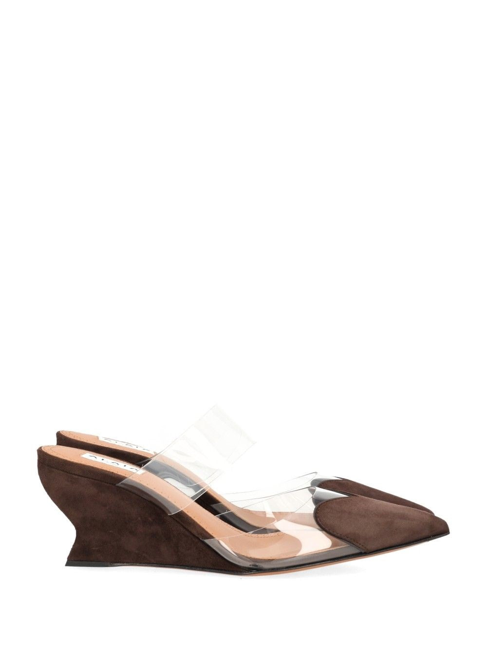 Alaïa Women “Le Cœur” Suede Mules.