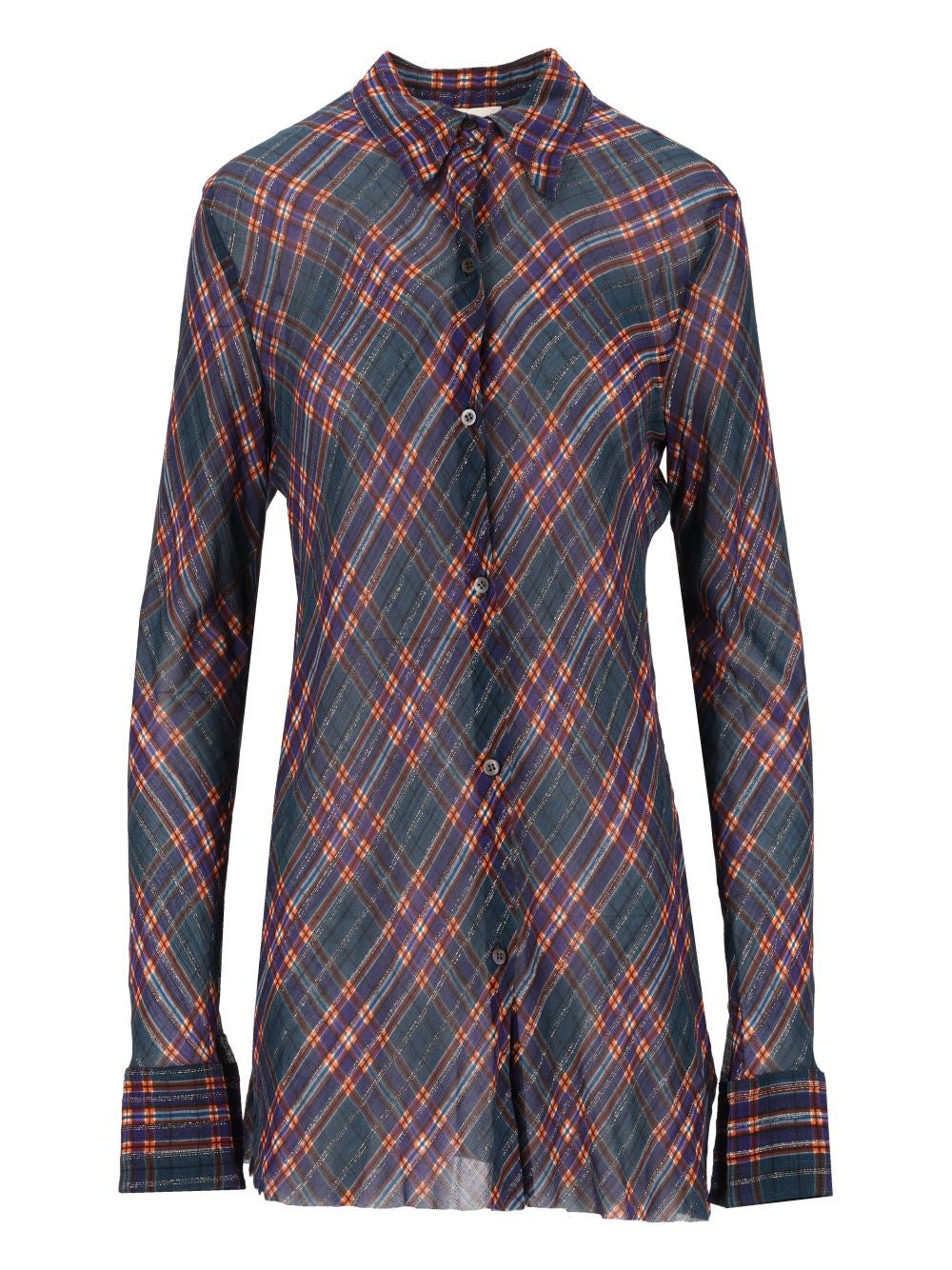 Dries Van Noten Women Form-Fitting Lurex Shirt DRIES VAN NOTEN
