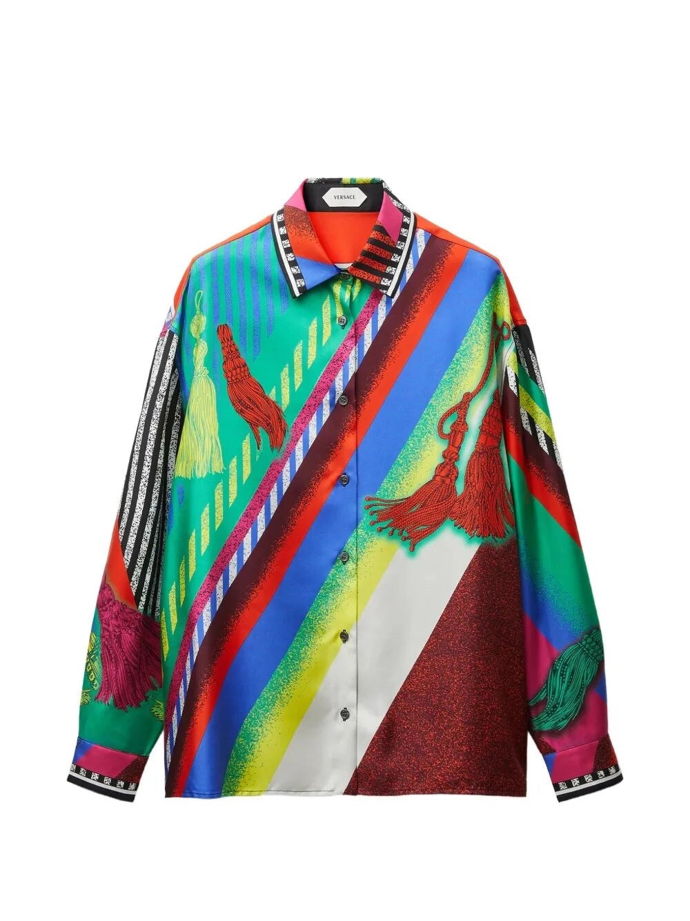 Versace Women Silk Twill Print Shirt VERSACE