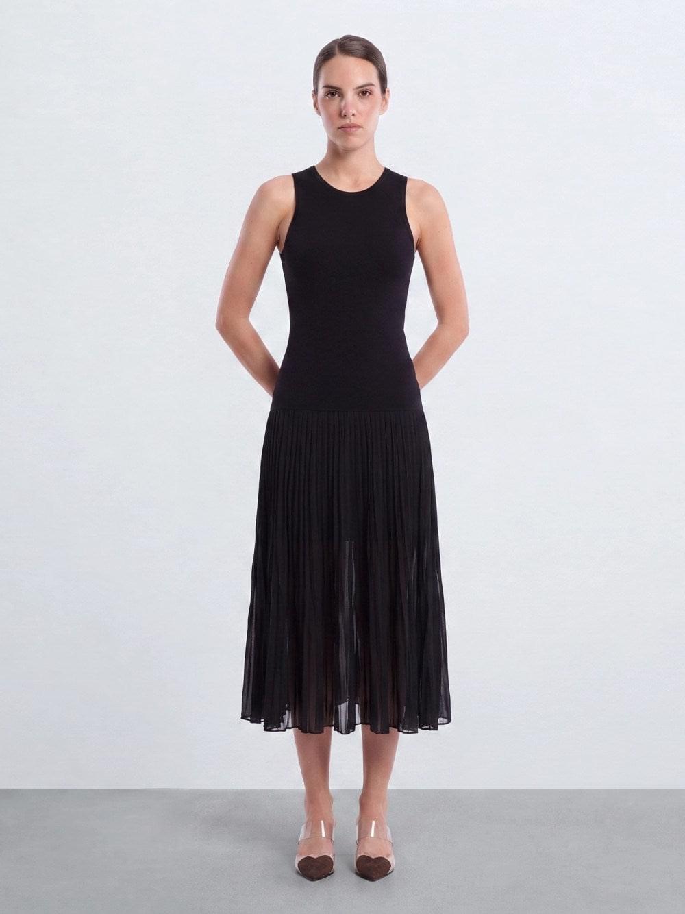 Alaïa Women Pleated Sheer Dress ALAIA