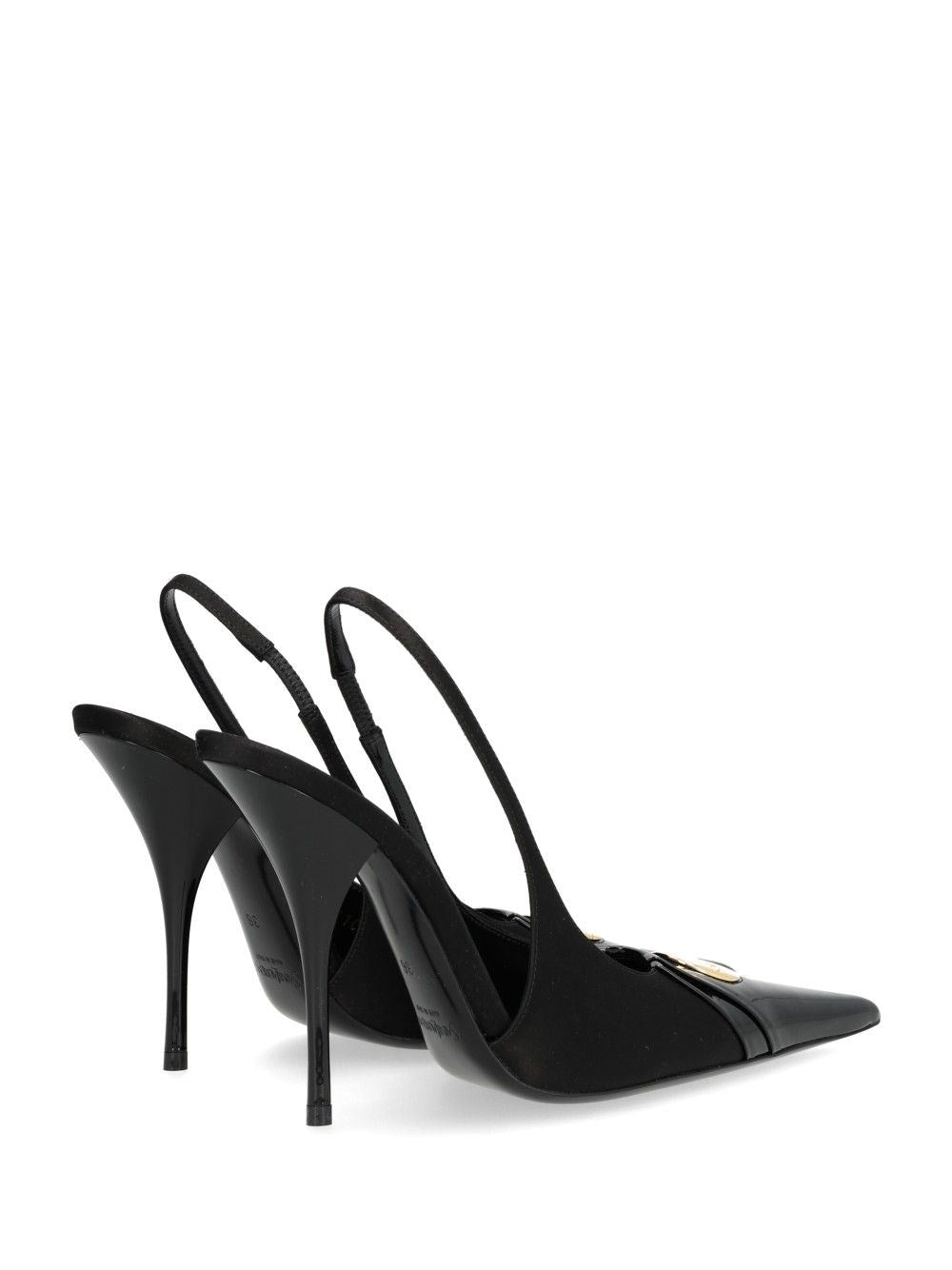 Saint Laurent Women Louis Décolleté In Patent Leather And Satin SAINT LAURENT