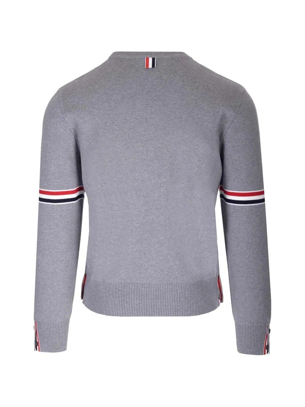 Thom Browne Men Milano Stitch Crew Neck Sweater THOM BROWNE