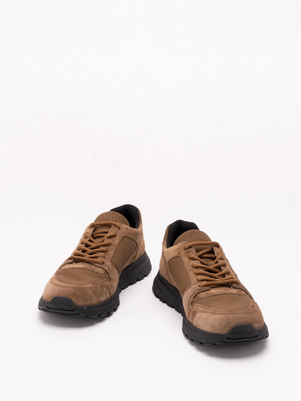 Prada Men Prax Suede And Re-Nylon Sneakers PRADA