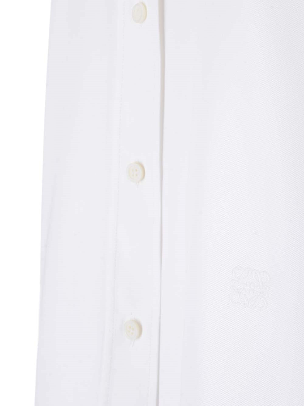 Loewe Women White Cotton Twill Shirt LOEWE