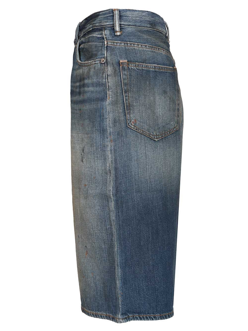 Acne Studios Men Organic Cotton Denim Shorts ACNE STUDIOS