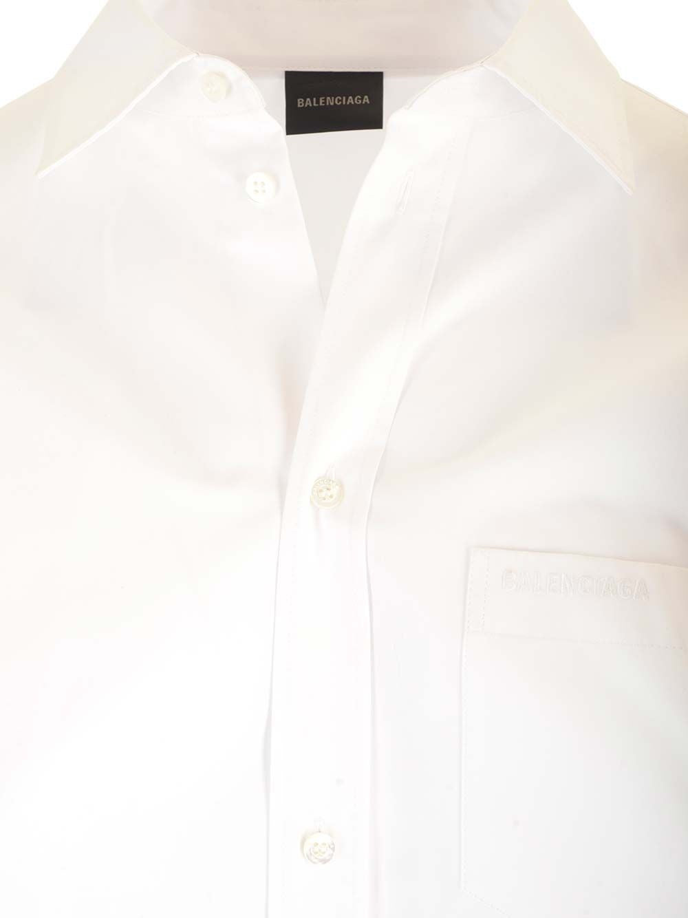 Balenciaga Women Large Fit Asymmetric Shirt BALENCIAGA