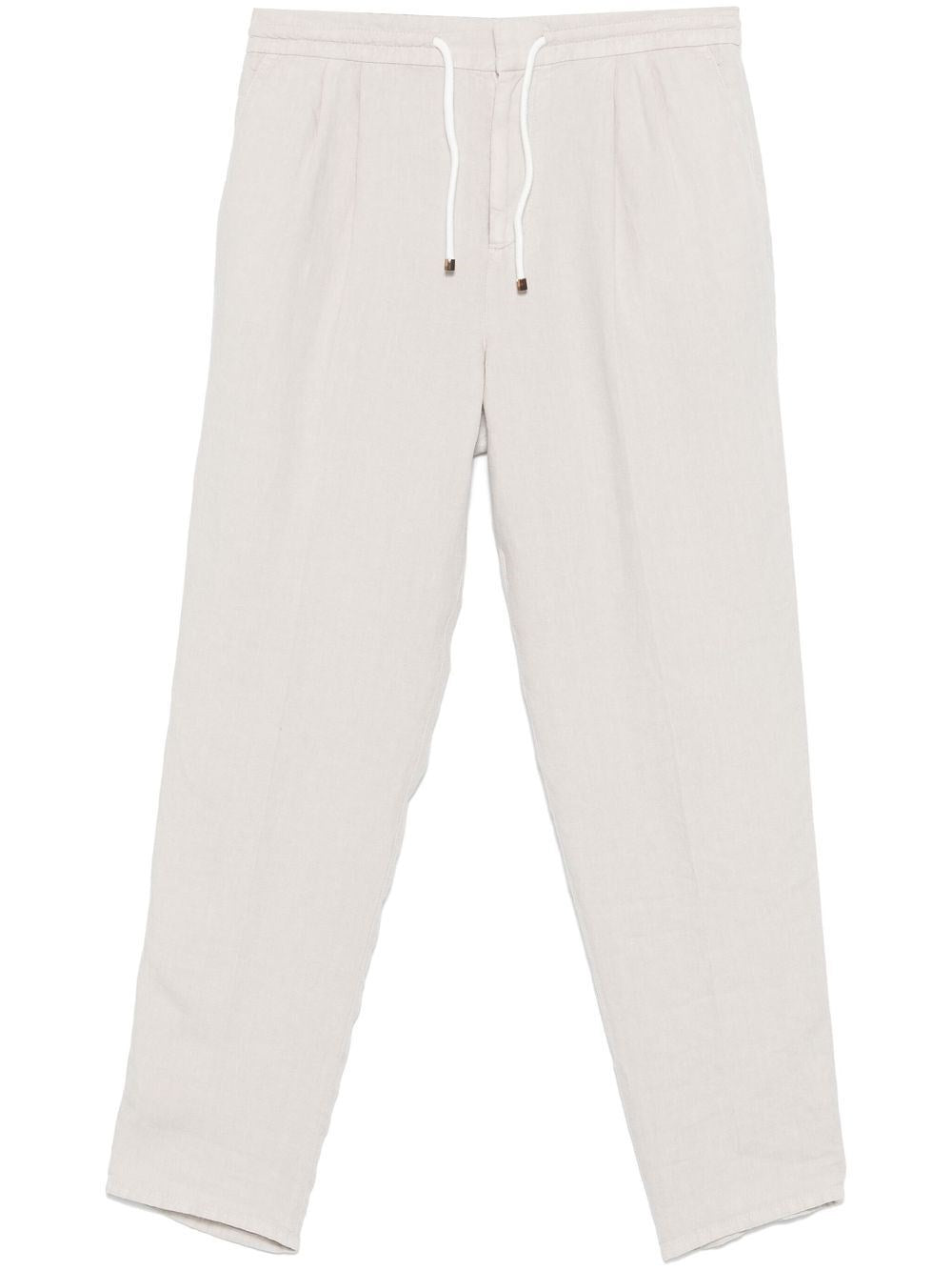 Brunello Cucinelli Men Garment-Dyed Pants With Drawstring And Double Pleats BRUNELLO CUCINELLI