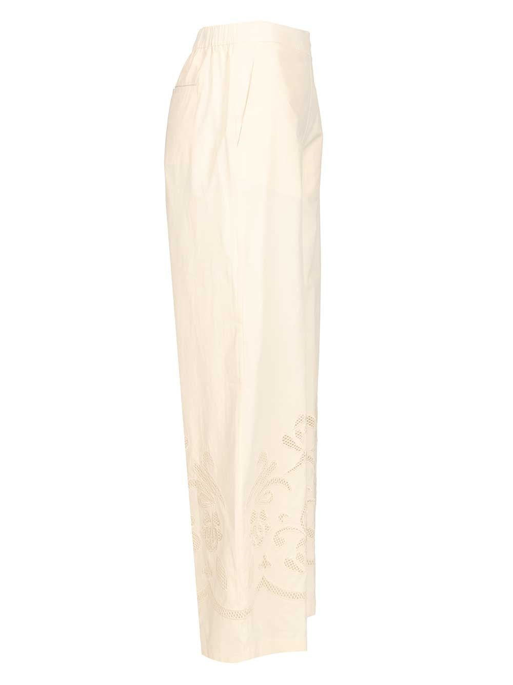 Forte_Forte Women "Lunamaris" Embroidery Co Popline Cropped Pants FORTE FORTE