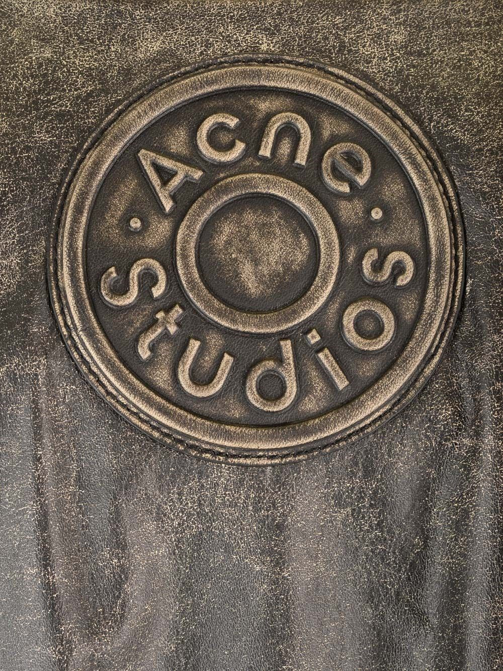 Acne Studios Men Leather Bomber Jacket ACNE STUDIOS